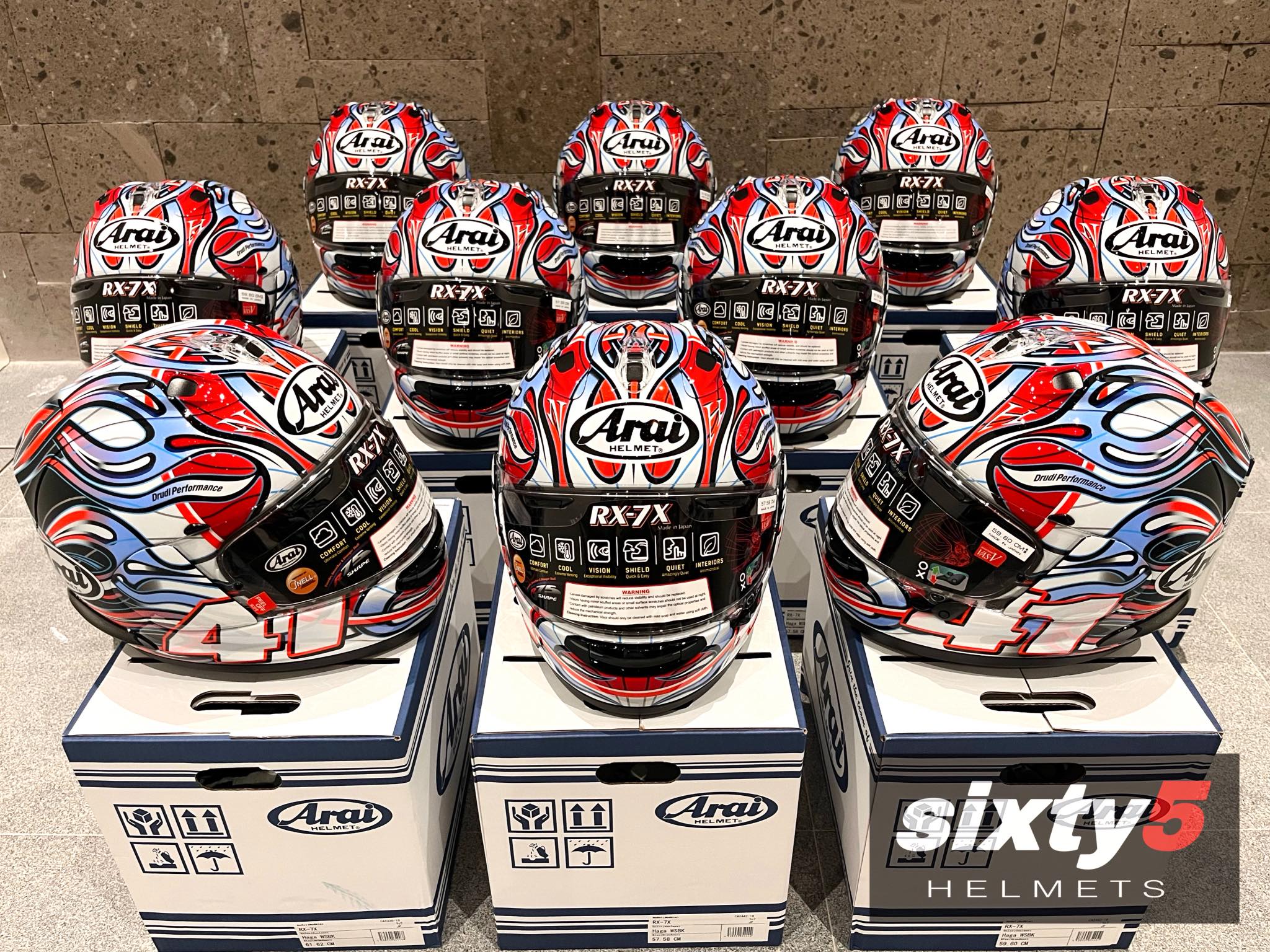 Arai rx7x Haga WSBK L and XL
