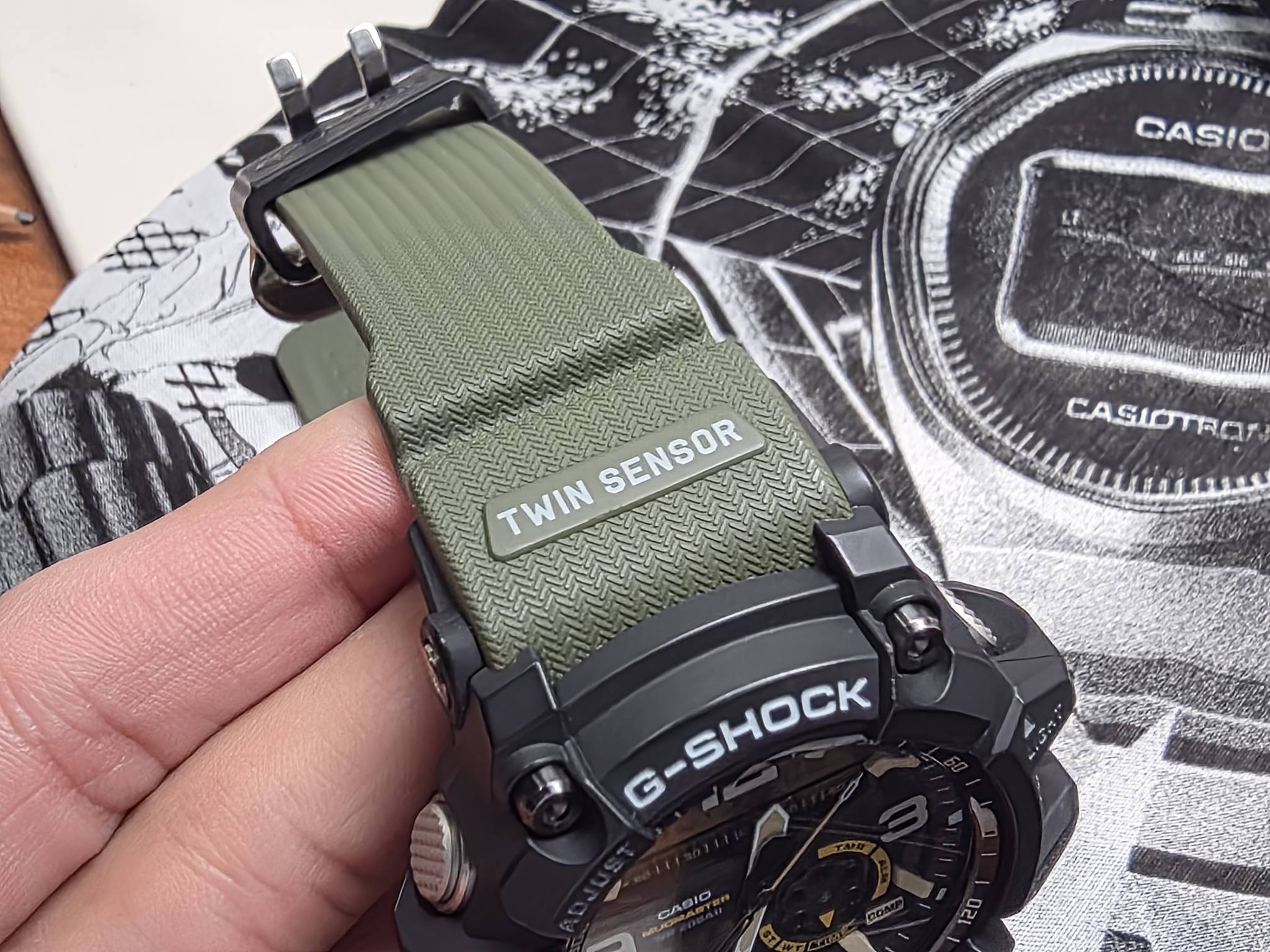 Mudmaster Army Green Gshock Casio G-Shock GWG-B1000: A High 