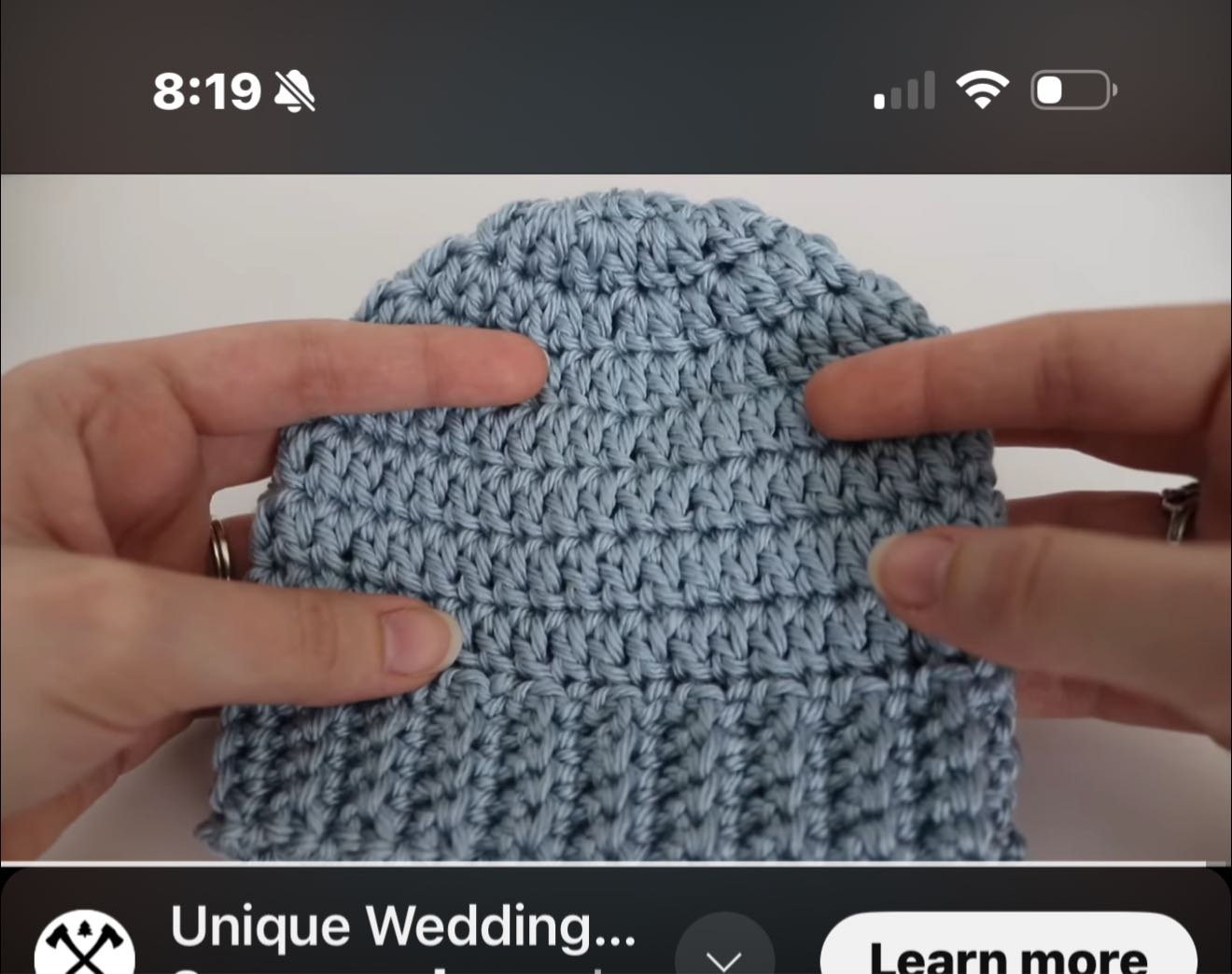 Why is my crochet hat too wide like a fisherman