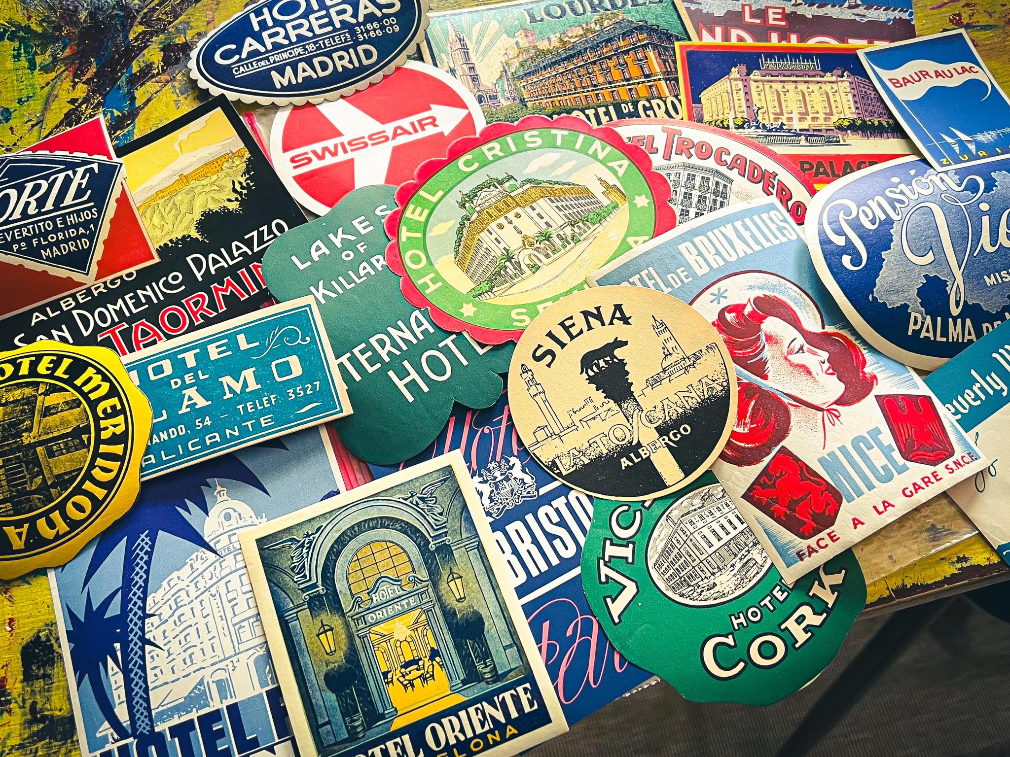 Hotel Sherman Chicago Vintage Style Travel Decal / Vinyl Sticker