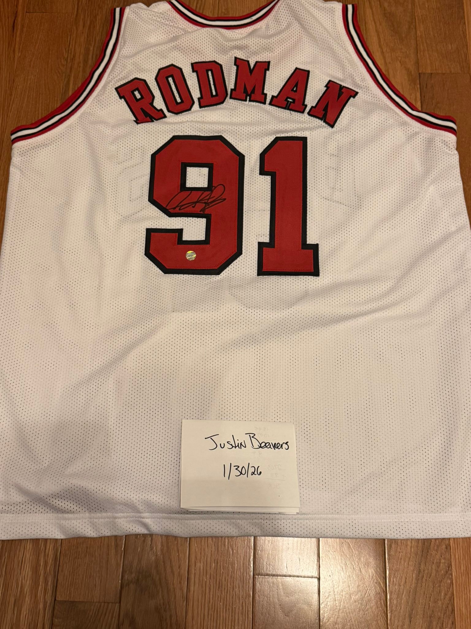 Several autographed jerseys and other sports memorabilia for sale 