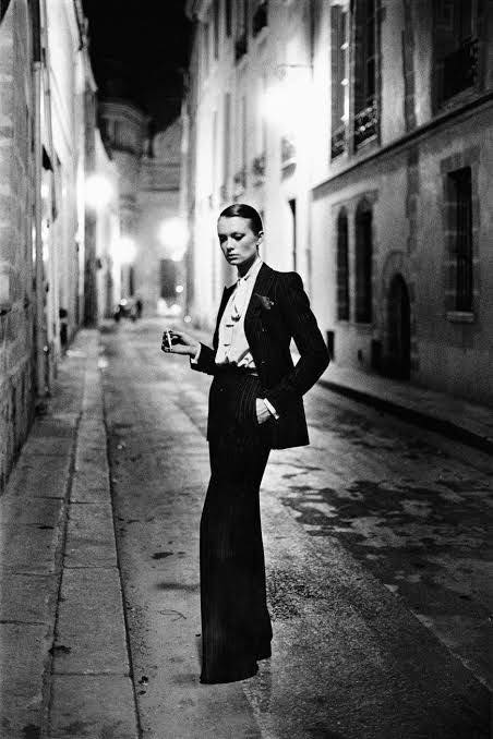 Yves Saint Laurent's Le Smoking in 1975 Paris collections