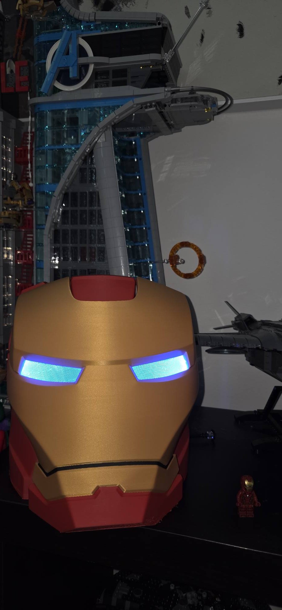 3d printed lego iron man helmet Stark's Life-Sized IRONMAN HELMET (5x) compatable with