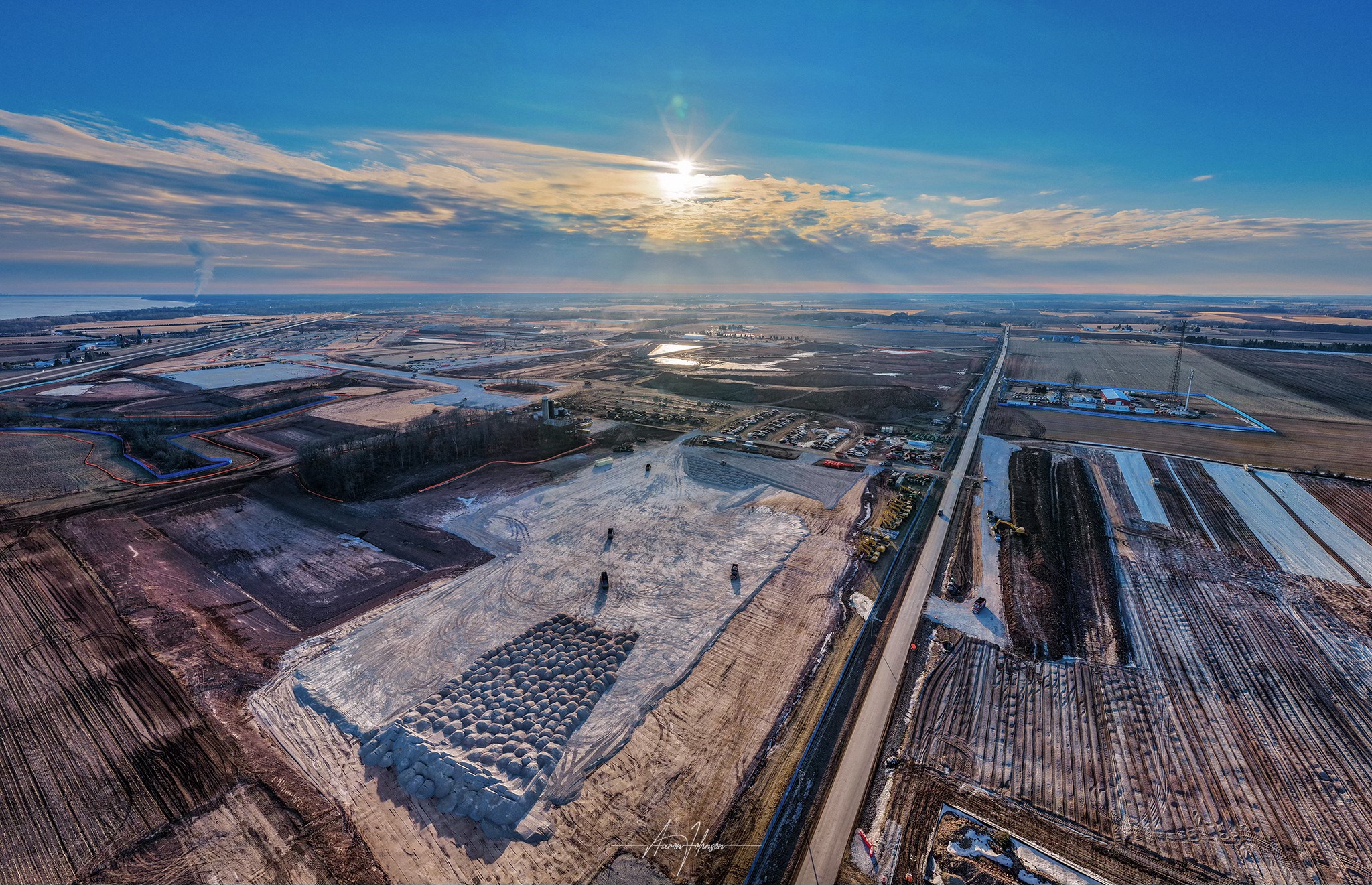 Vantage data center construction in Port Washington, WI