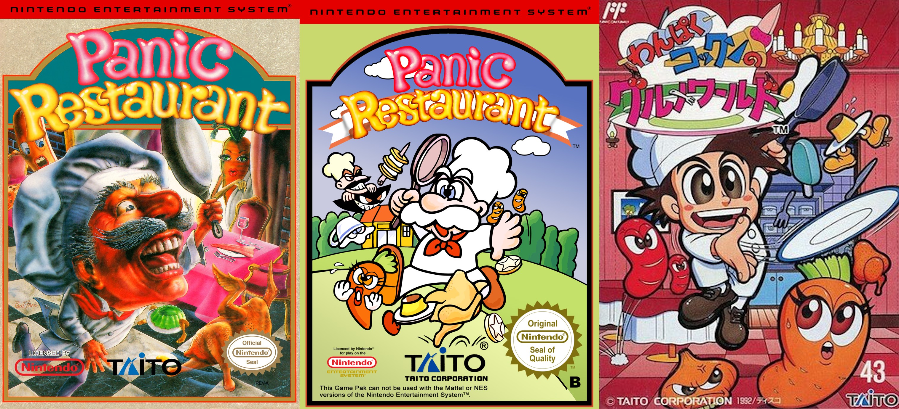 Jeu Vidéo Panic Restaurant Pour Nintendo NES - Comme Neuf, Complet - Édition Nintendo