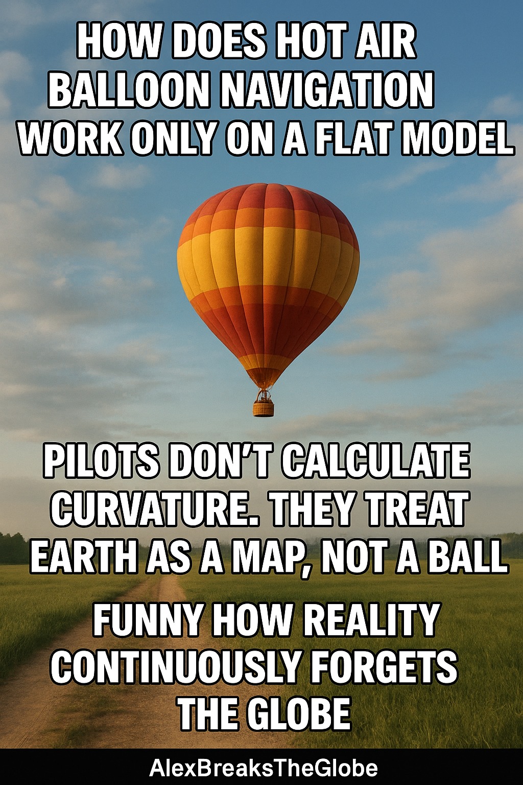 Alex - 🎈 Hot air balloons: 1 🌍 Globe model: 0 Funny how balloon pilots ...