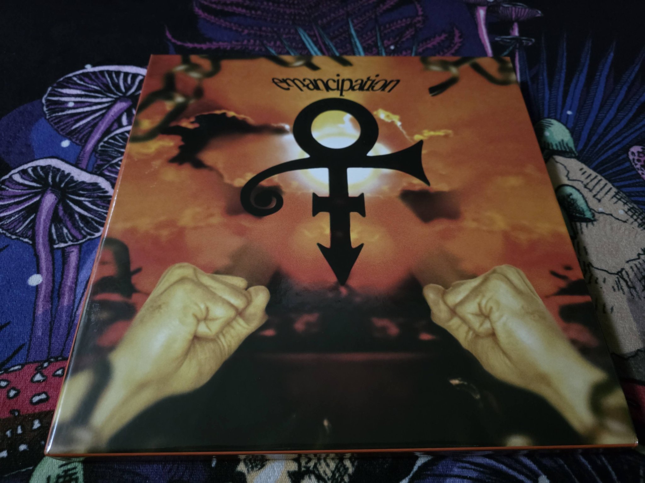 Prince's Emancipation album on vinyl