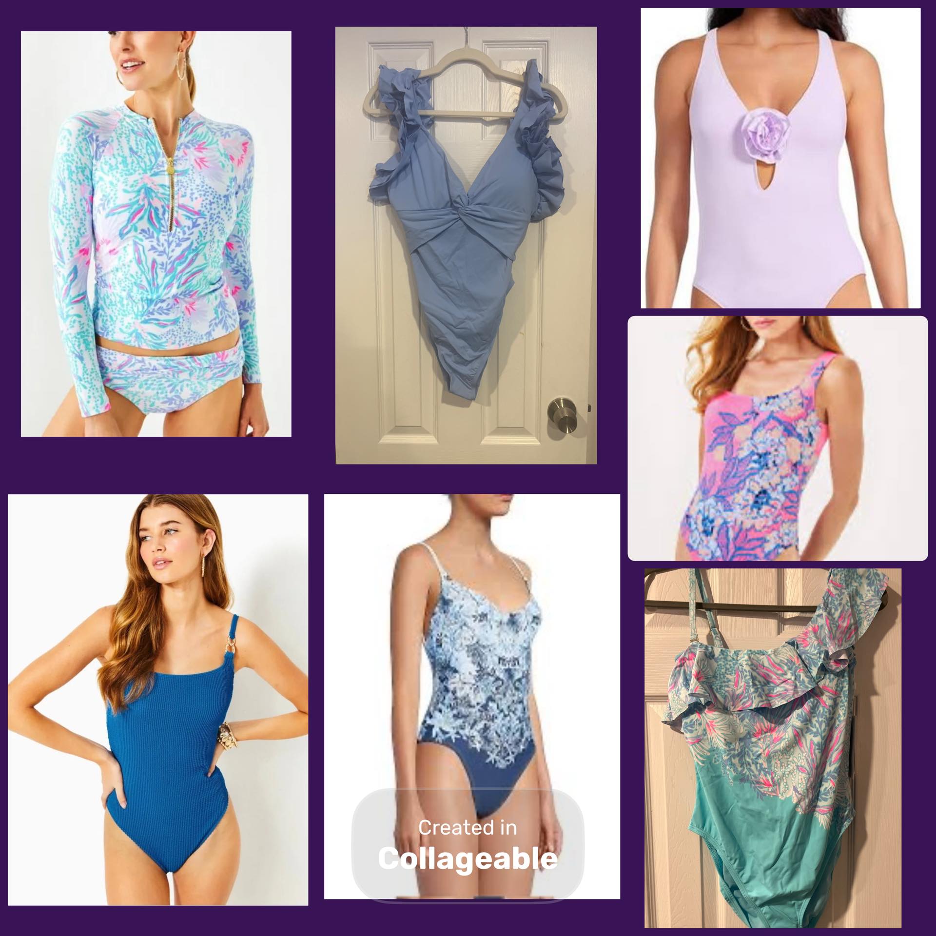 🏖️ 🏖️ NWT Lilly Pulitzer Teslee One Piece Swimsuit Turquoise  display picture 1