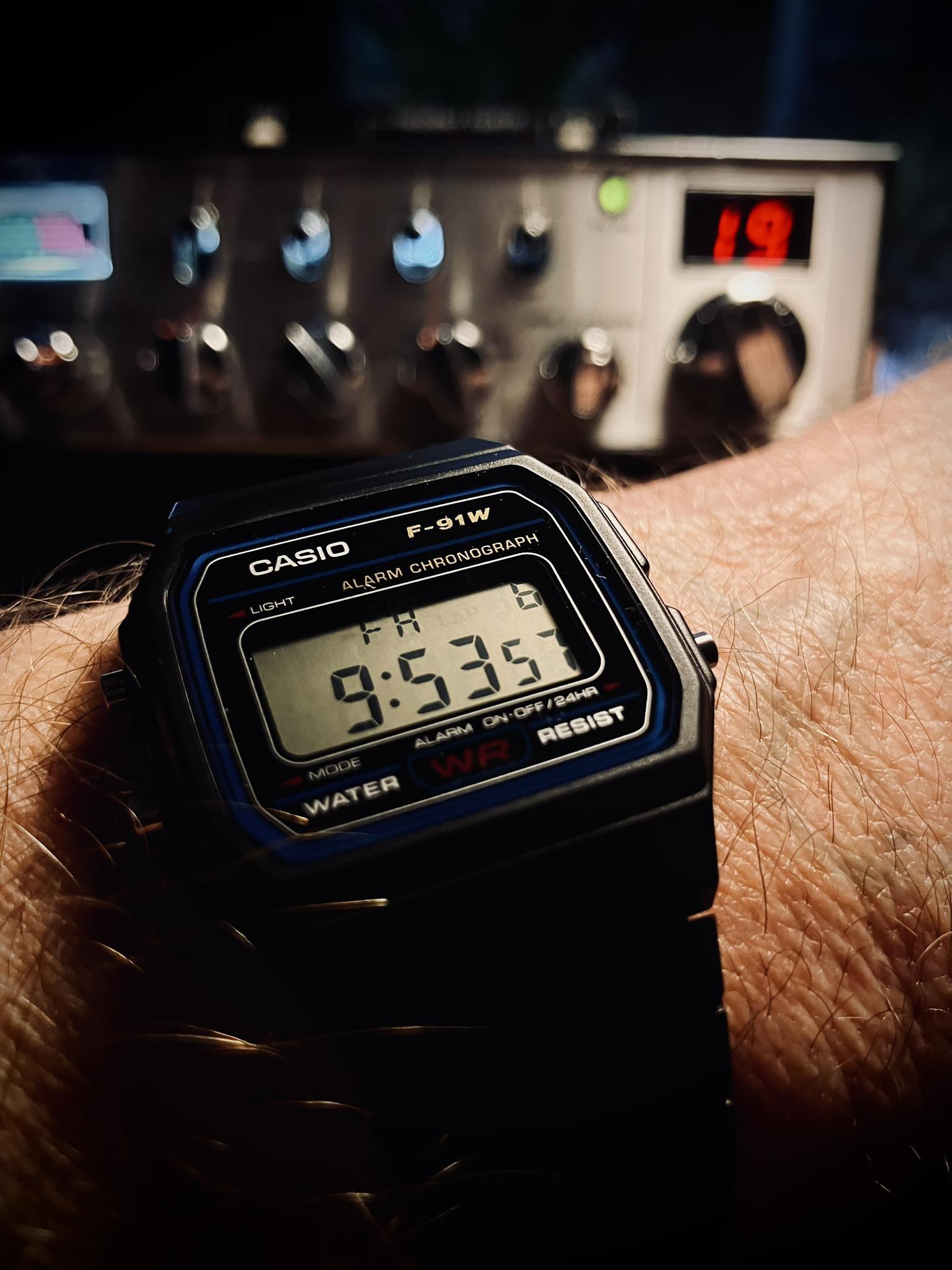Casio F-91W watch for a retro feel