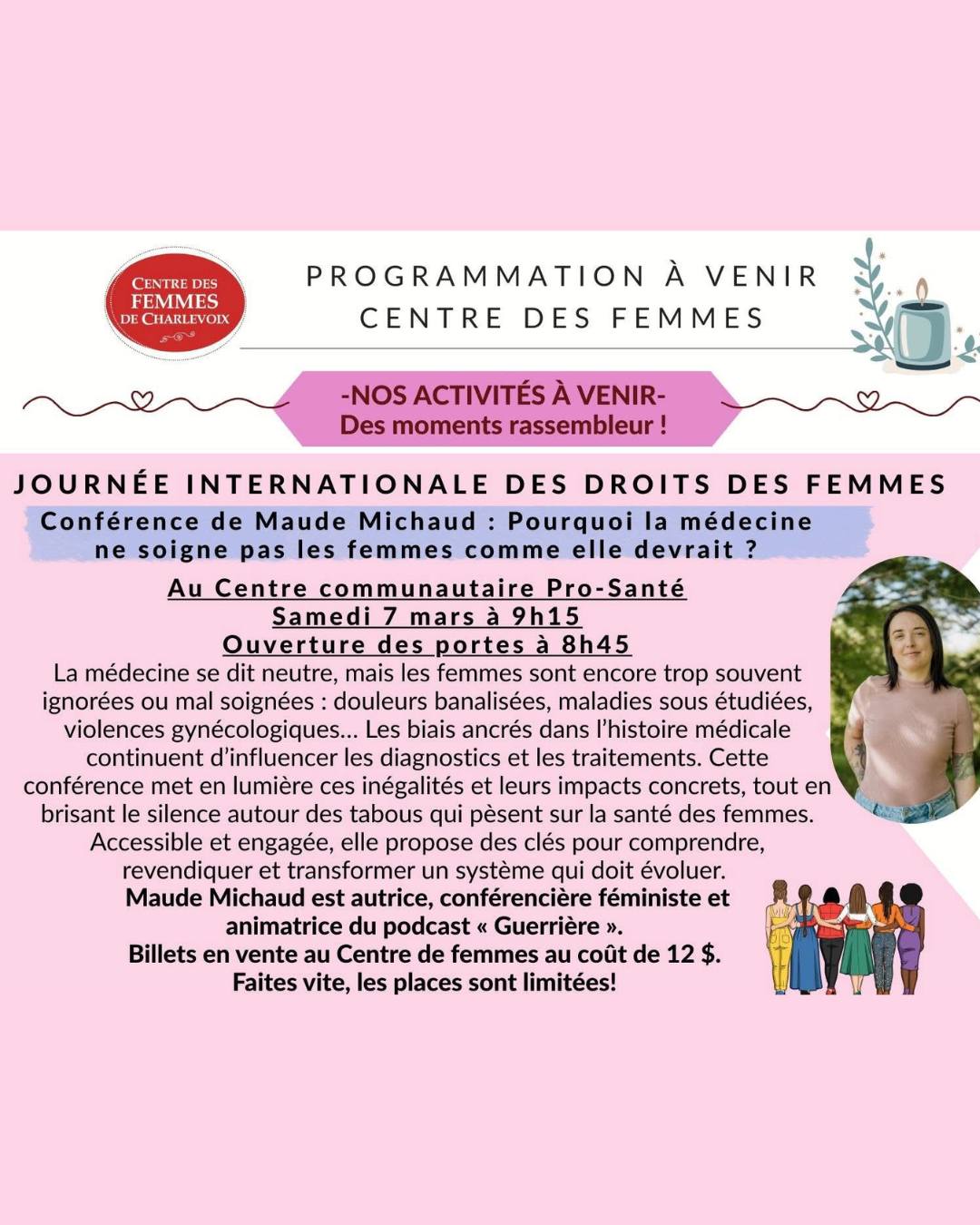 👇Quel plaisir ce sera... - Centre des Femmes de Charlevoix | Facebook