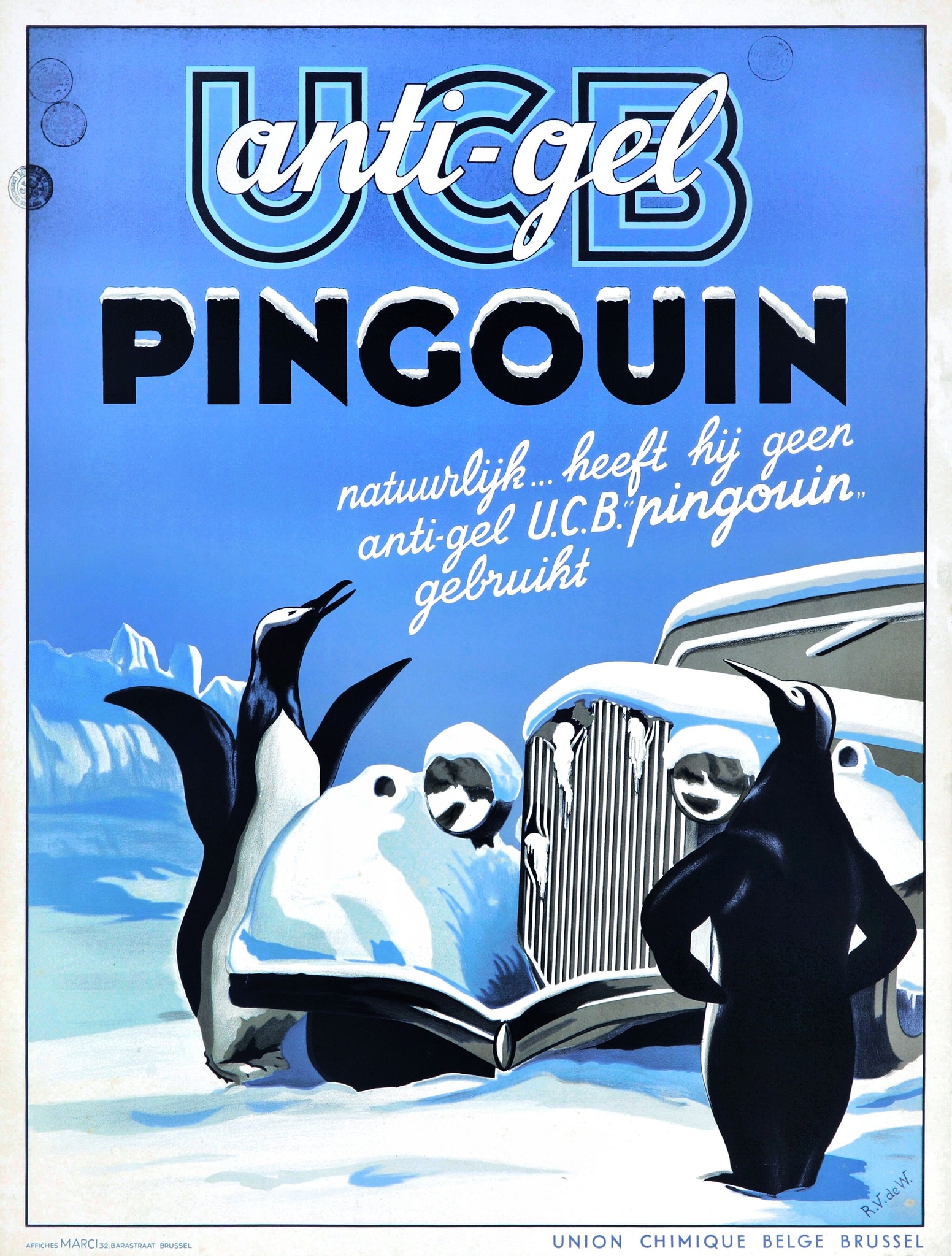 Penguin design inspired by 1940