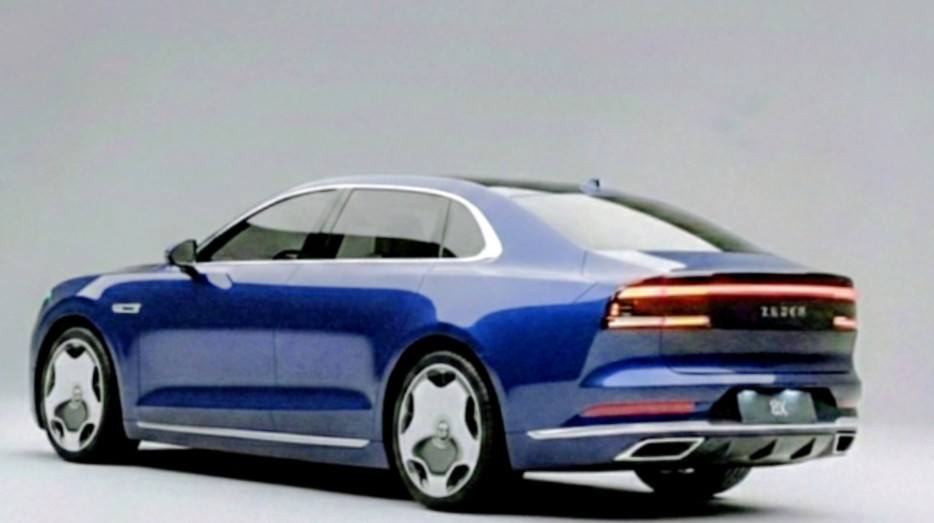 Zeekr 8x Tri-motor phev ultra-luxury stately sedan is based on the