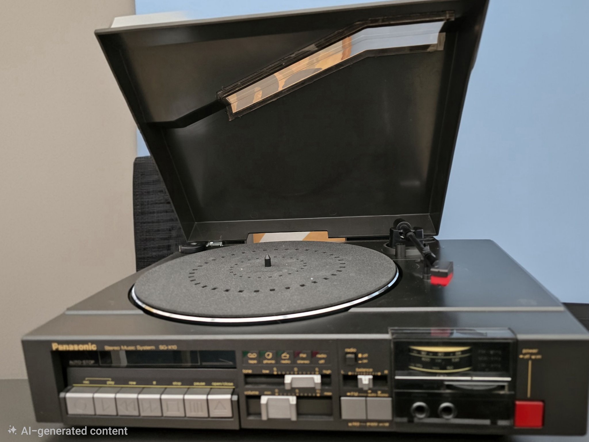 A brilliant vintage music system that I found in a charity shop a