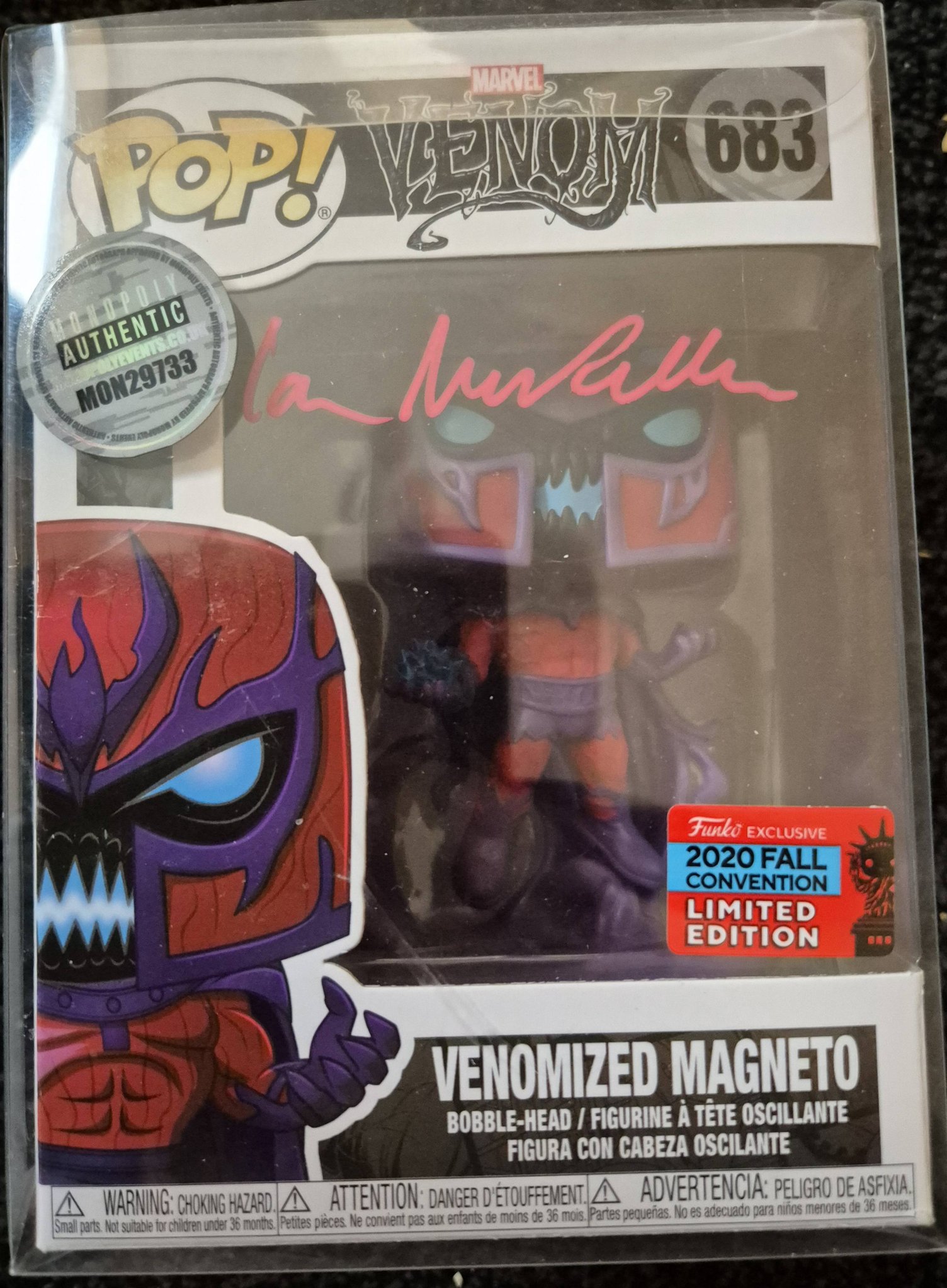 Venomised Magneto #683. Autographed by Sir Ian Mckellen