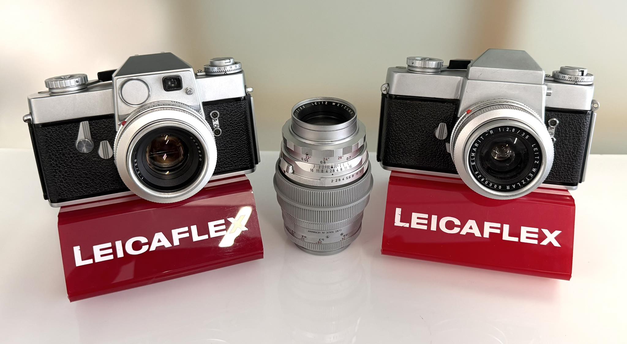Leica's first SLR camera, the Leicaflex