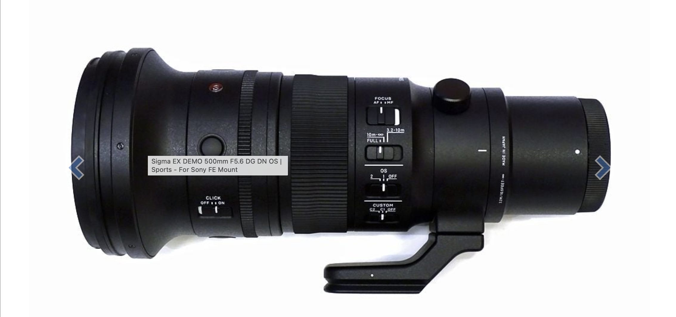 Hello everybody. I just got the Sigma 150-600mm sports for sony e