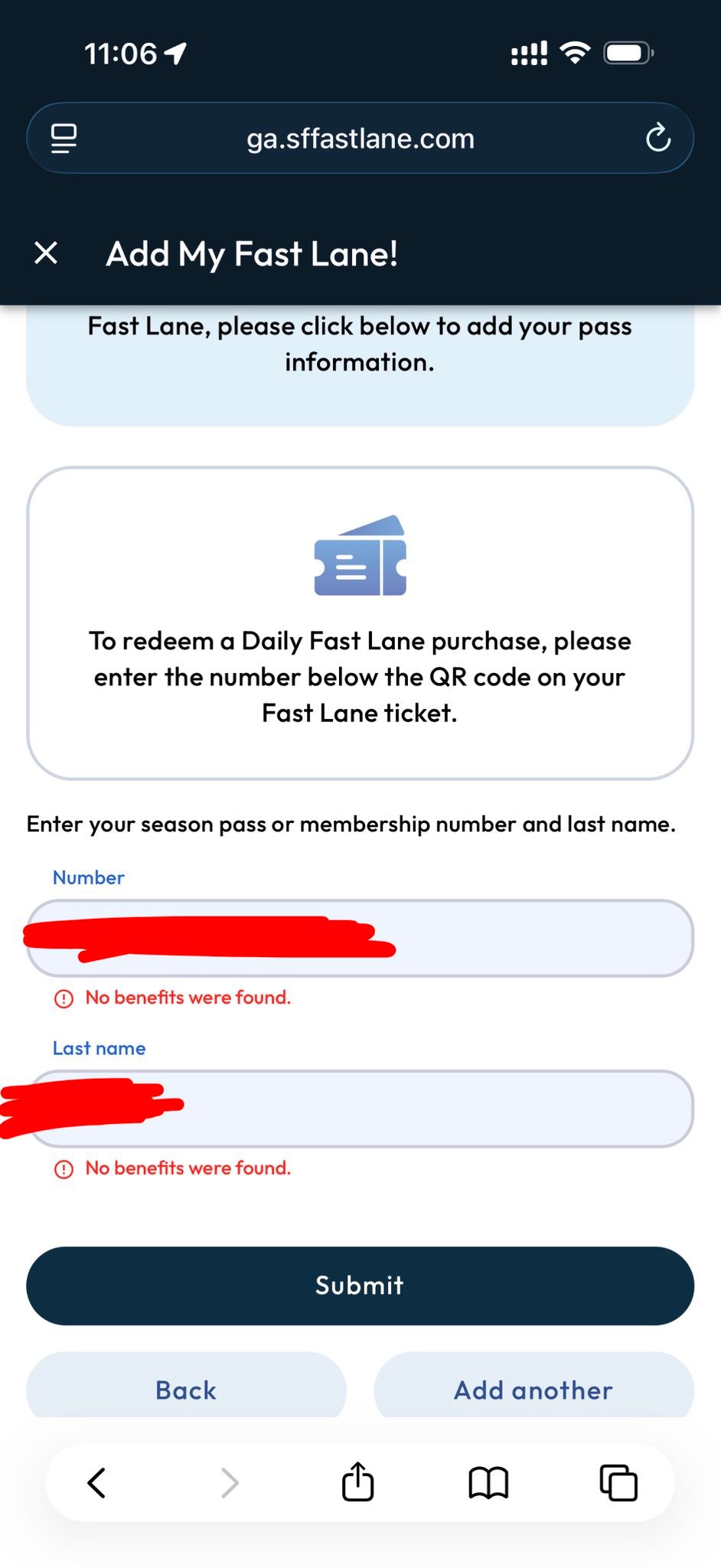 Does anyone have the new link for the Six Flags Great Adventure