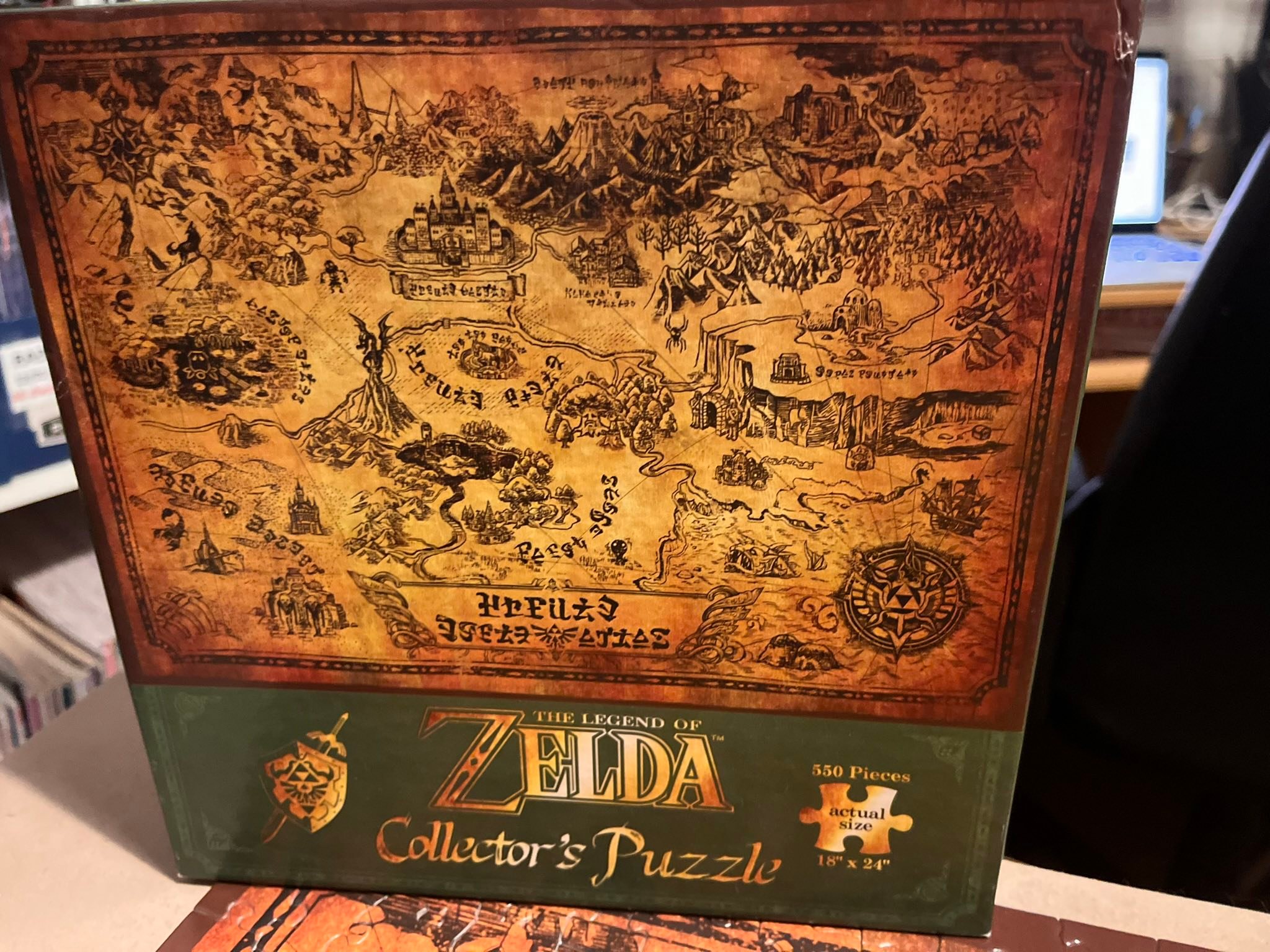 Completed 550 piece Zelda puzzle in 6 hours