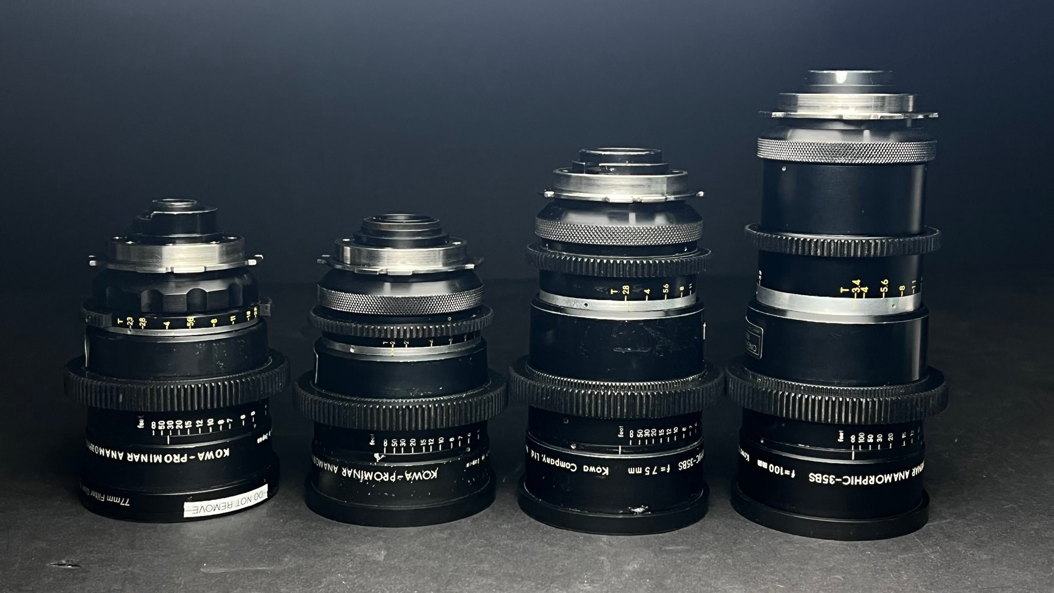 Vintage Kowa Prominar 2.0X / S35 Anamorphic set for Sale ! 40/50