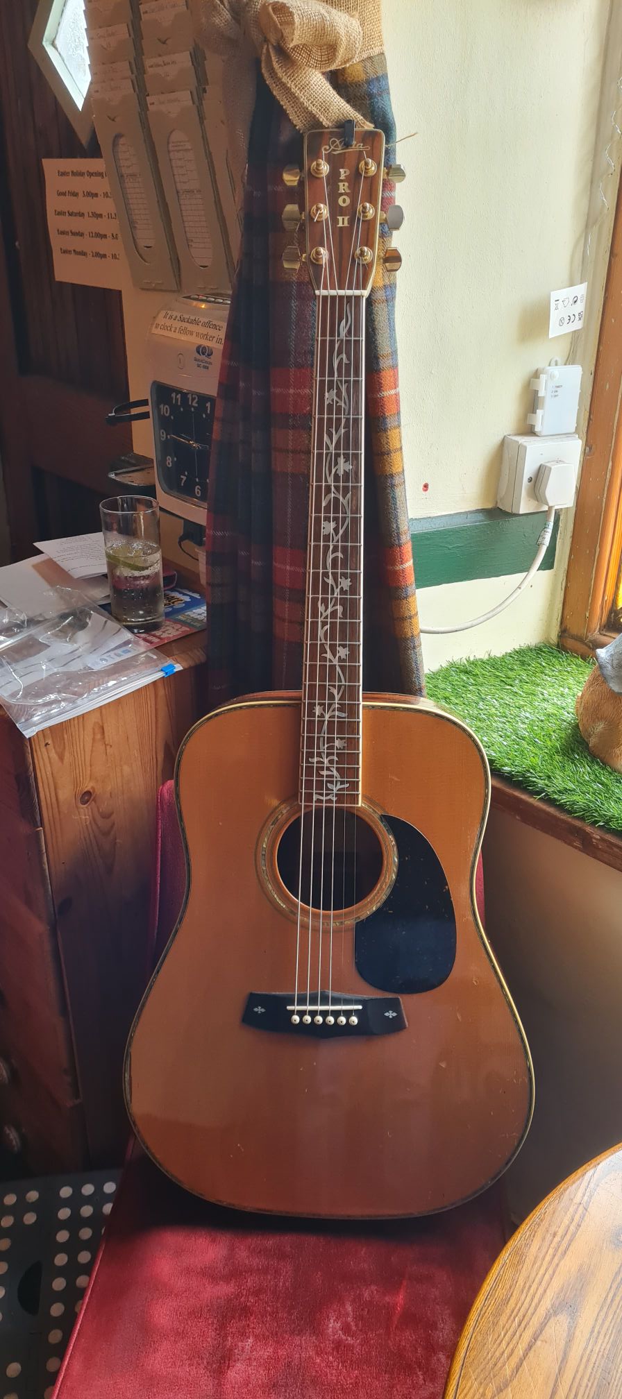 Aria gl350. Guild D50 copy. They nailed it! The sound and look!