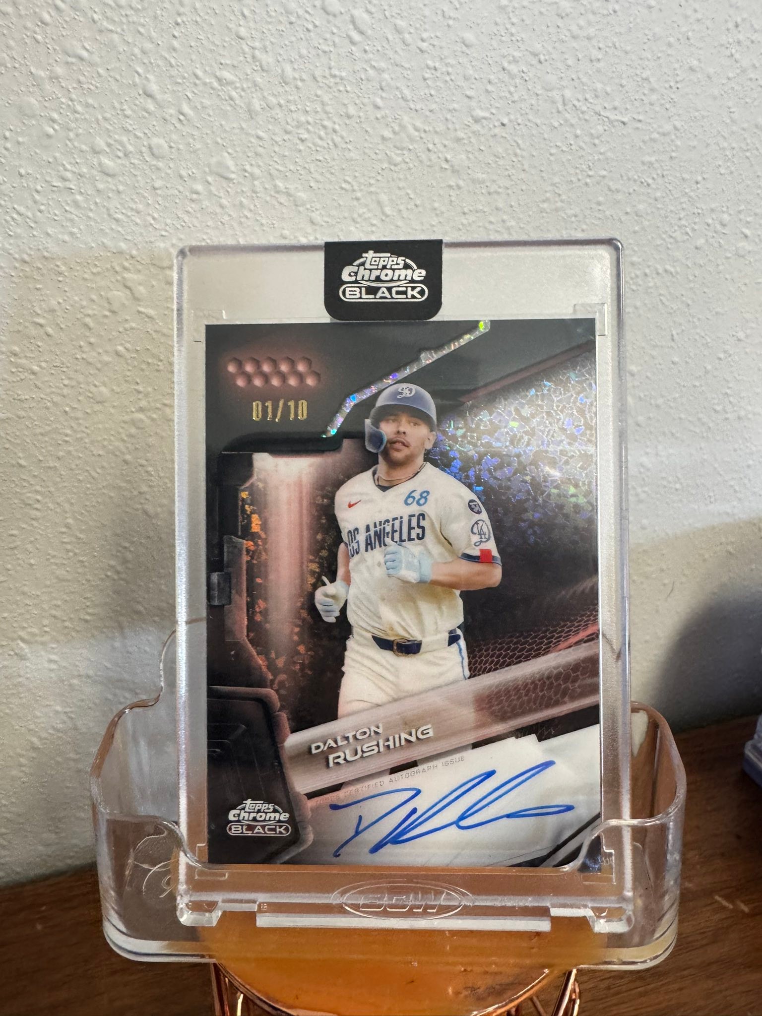 2026 Topps Chrome Black Dalton Rushing auto card