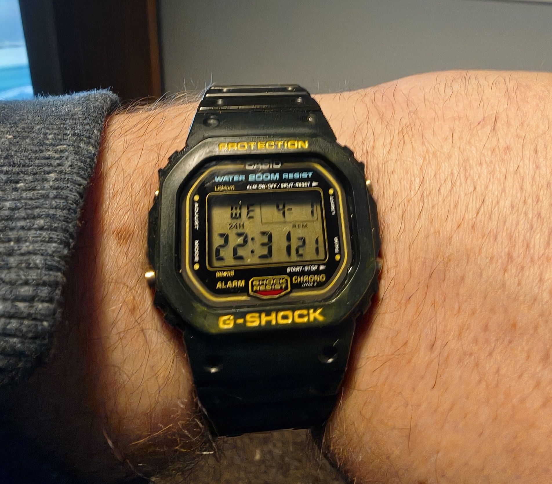 Restored Casio G-Shock DW-5600C-9CV watch fully functional