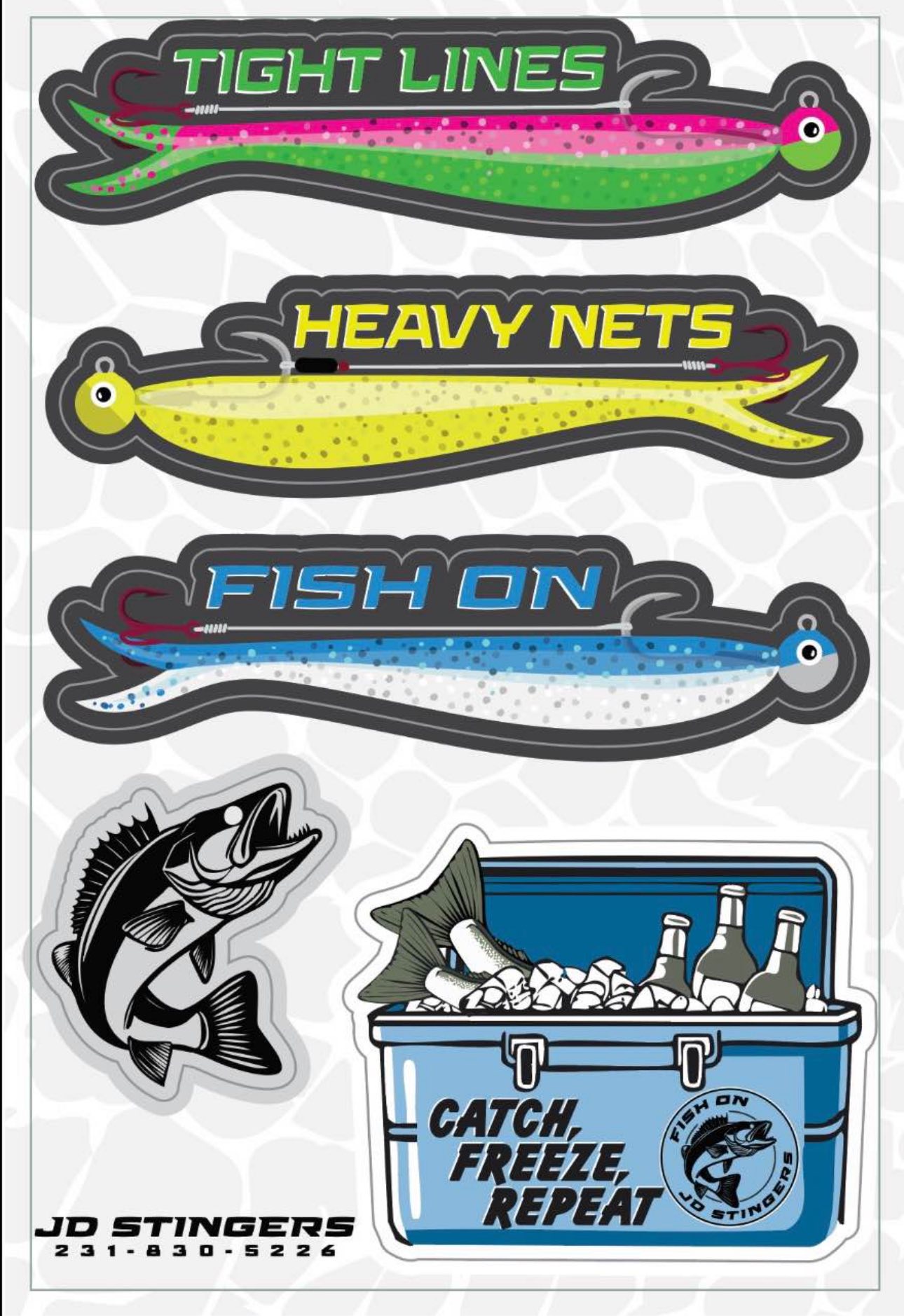 VMC 2.5″ Removable Fluorocarbon Stinger Hooks – Size #10, Clear, 10-Pack