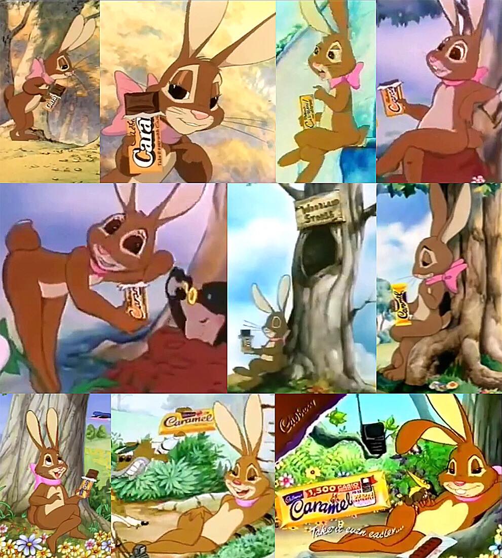 The Caramel Bunny served as the mascot of Cadbury's Caramel in the