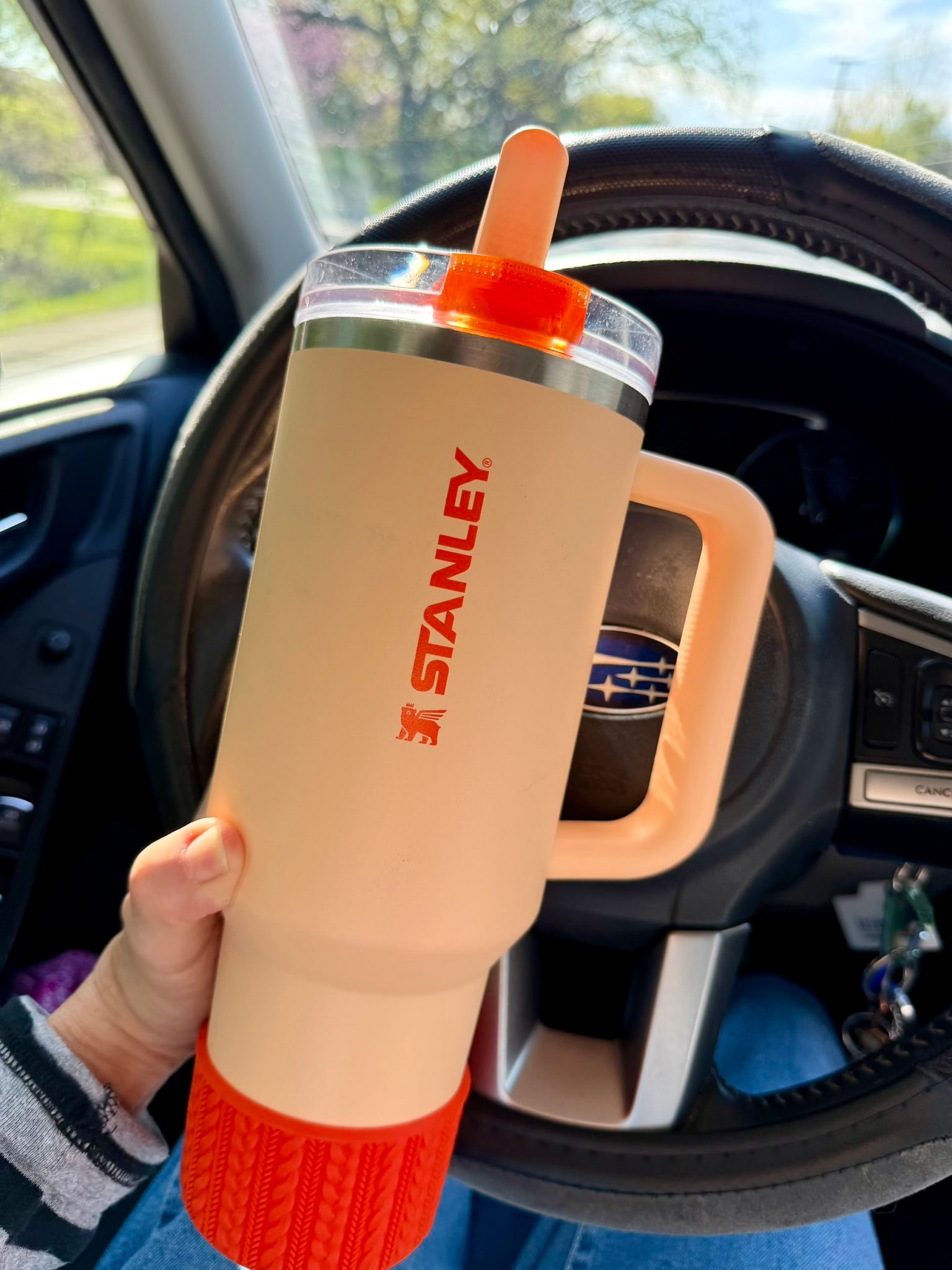 Favorite orange sherbet with shimmery finish