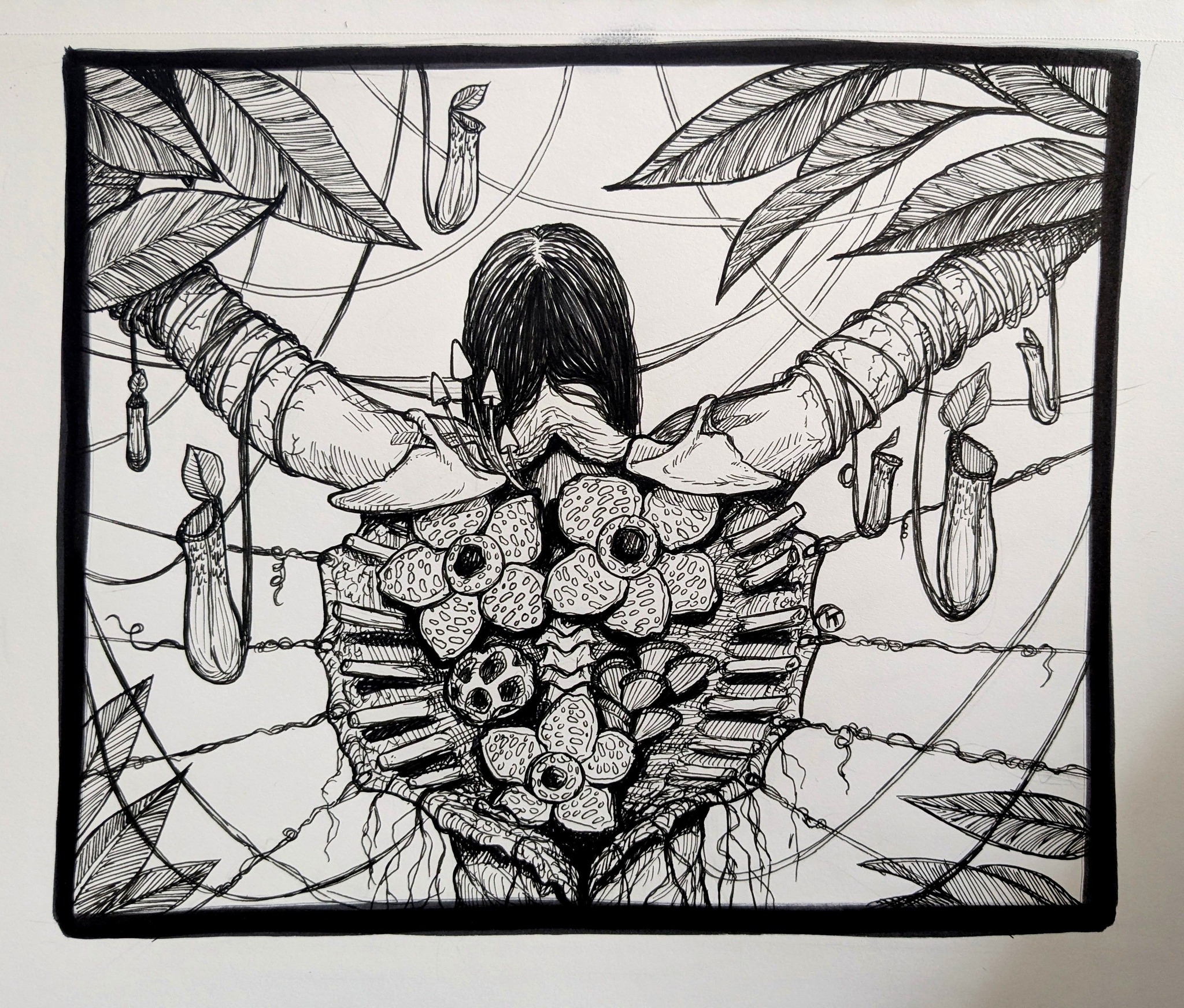 French black metal artist Maxime Andre Taccardi paints with his