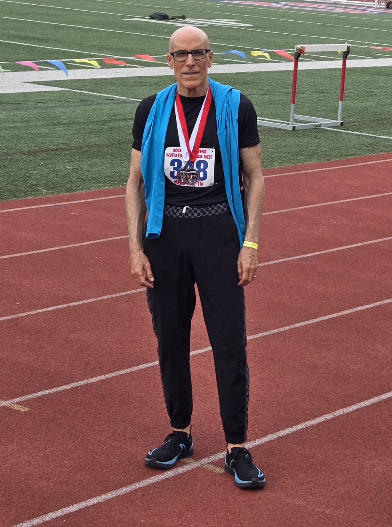 Masters track athlete achieves world rankings in 100m and 200m