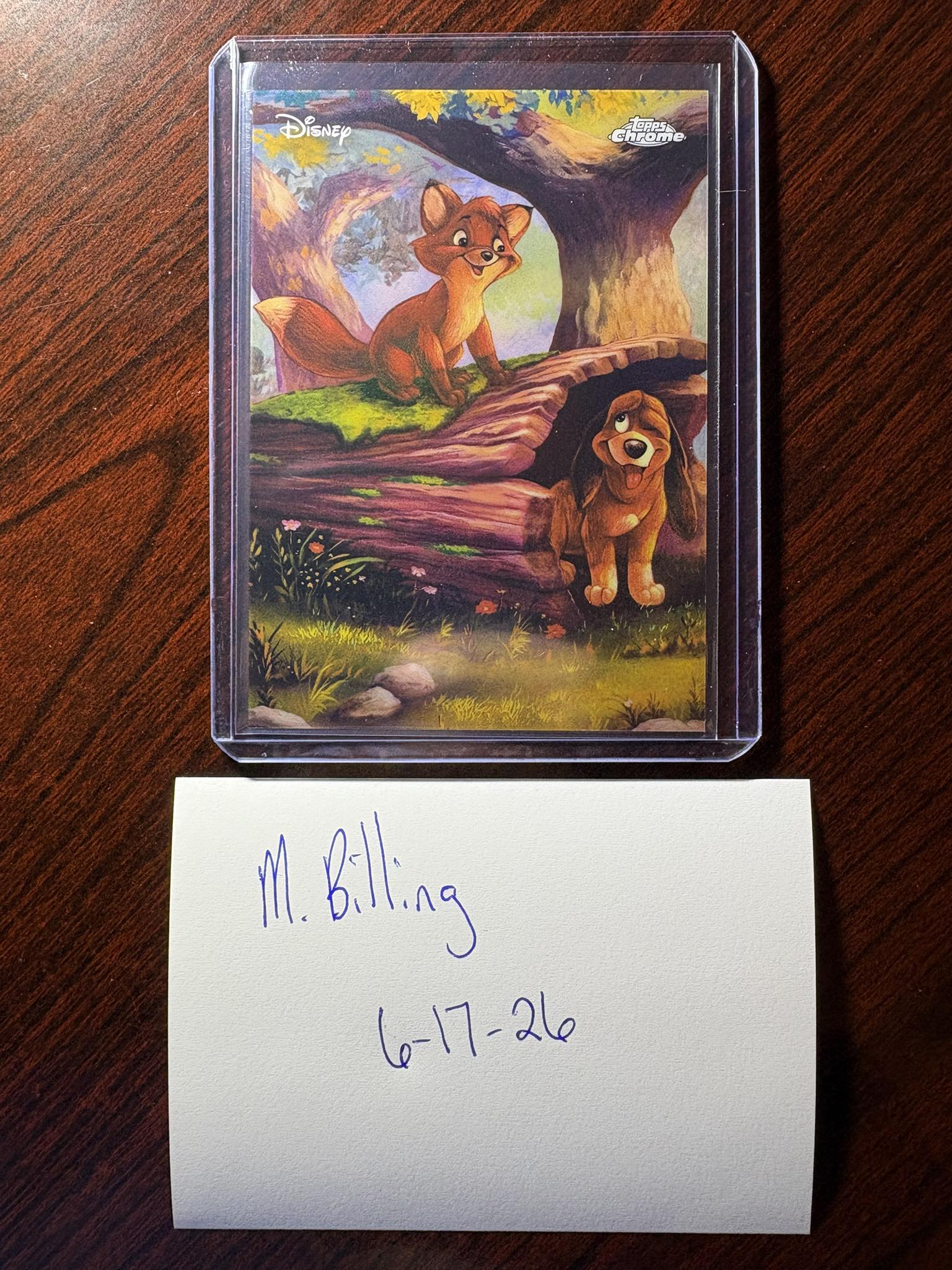 2026 Topps Chrome Disney Art of Disney Fox and the Hound Case Hit