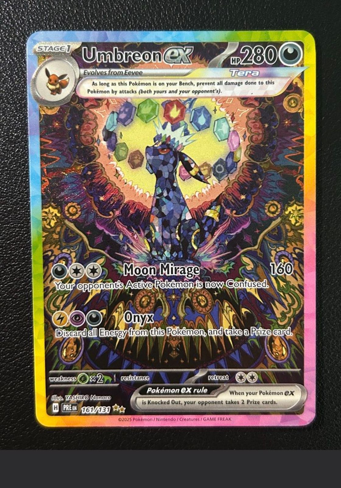 moon mirage pokemon card value Best Pokmon TCG deal: Prismatic Evolutions booster packs drop 32% Darkness Onyx Discard all Energy from this Pokemon Where to buy mint Umbreon