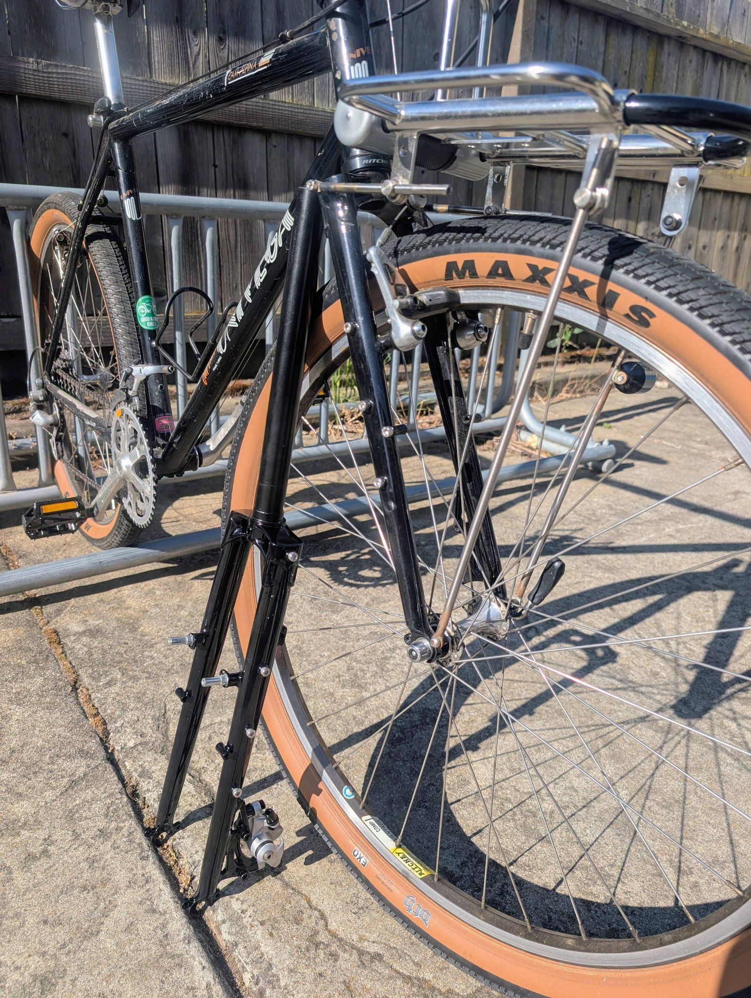 【中古】 Forks of the Ivy JohnRigsby Custom bikepacking fork for old 26 inch ATBs