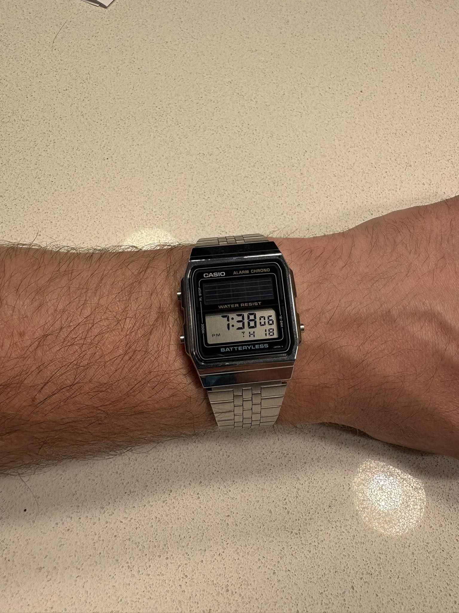 Casio Vintage Batteryless AL-180 watch from 80