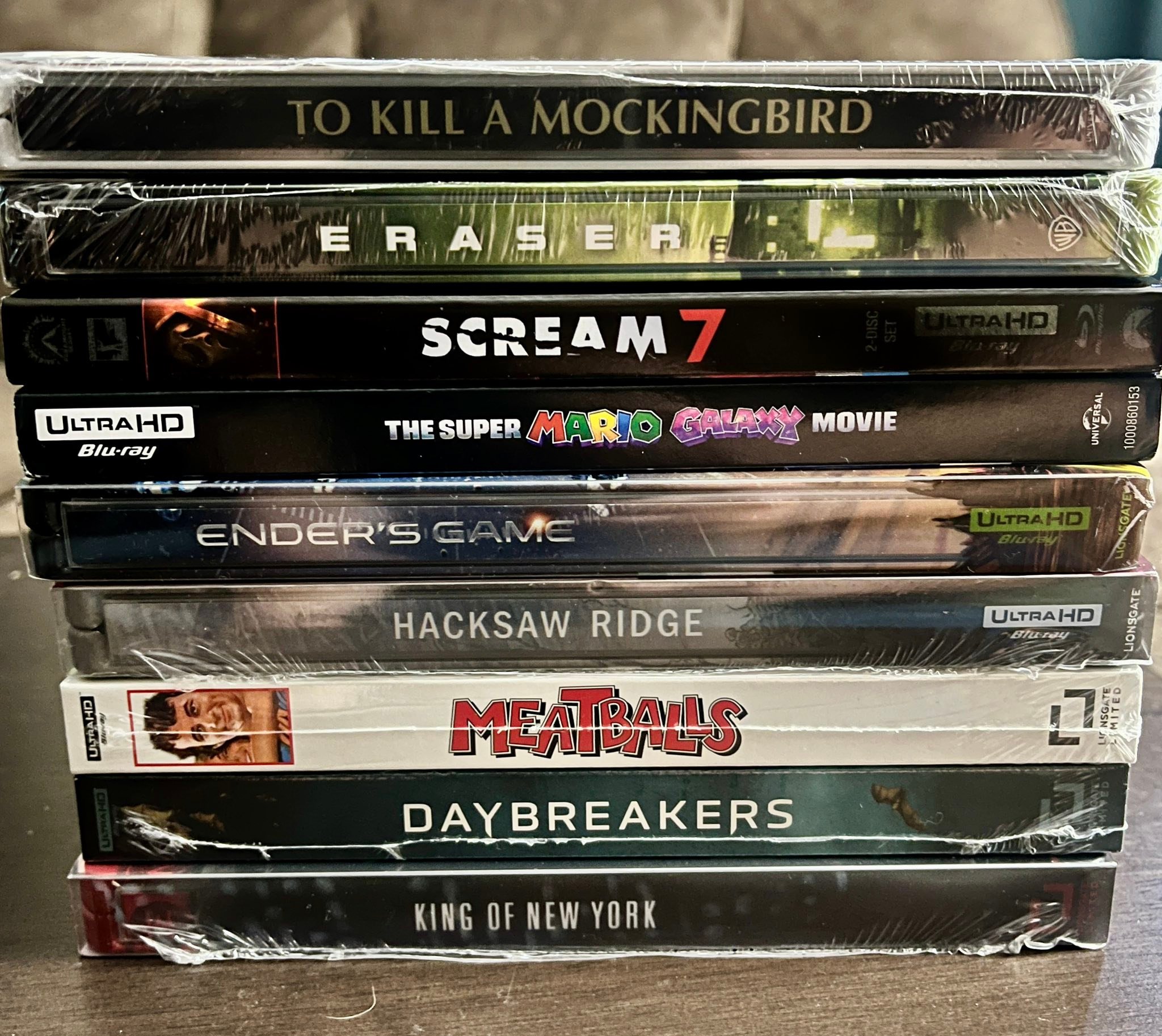 Lionsgate limited order and Walmart Blu-ray pickups