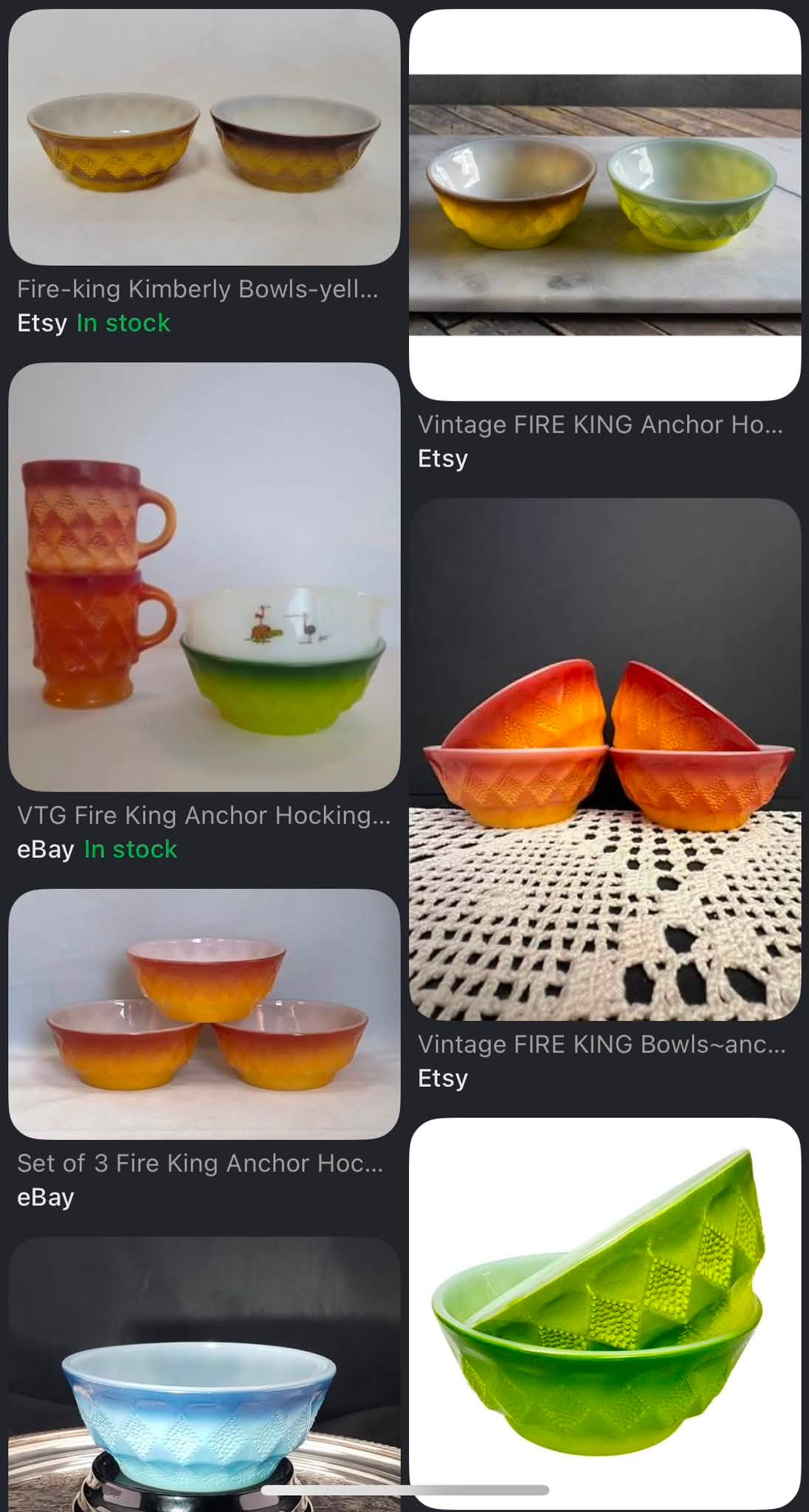 Anchor Hocking Fire King Mixing Bowls! Which set do you NEED??