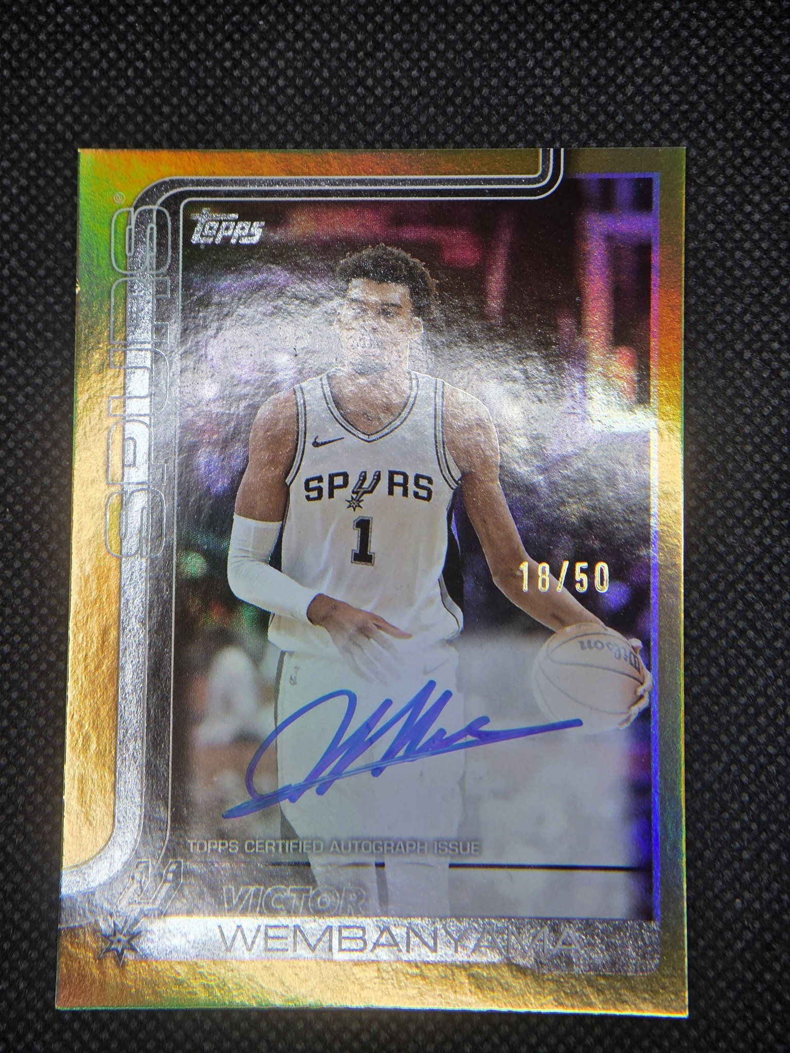 Damaged Topps Victor Wembanyama auto redemption replaced with 2025 
