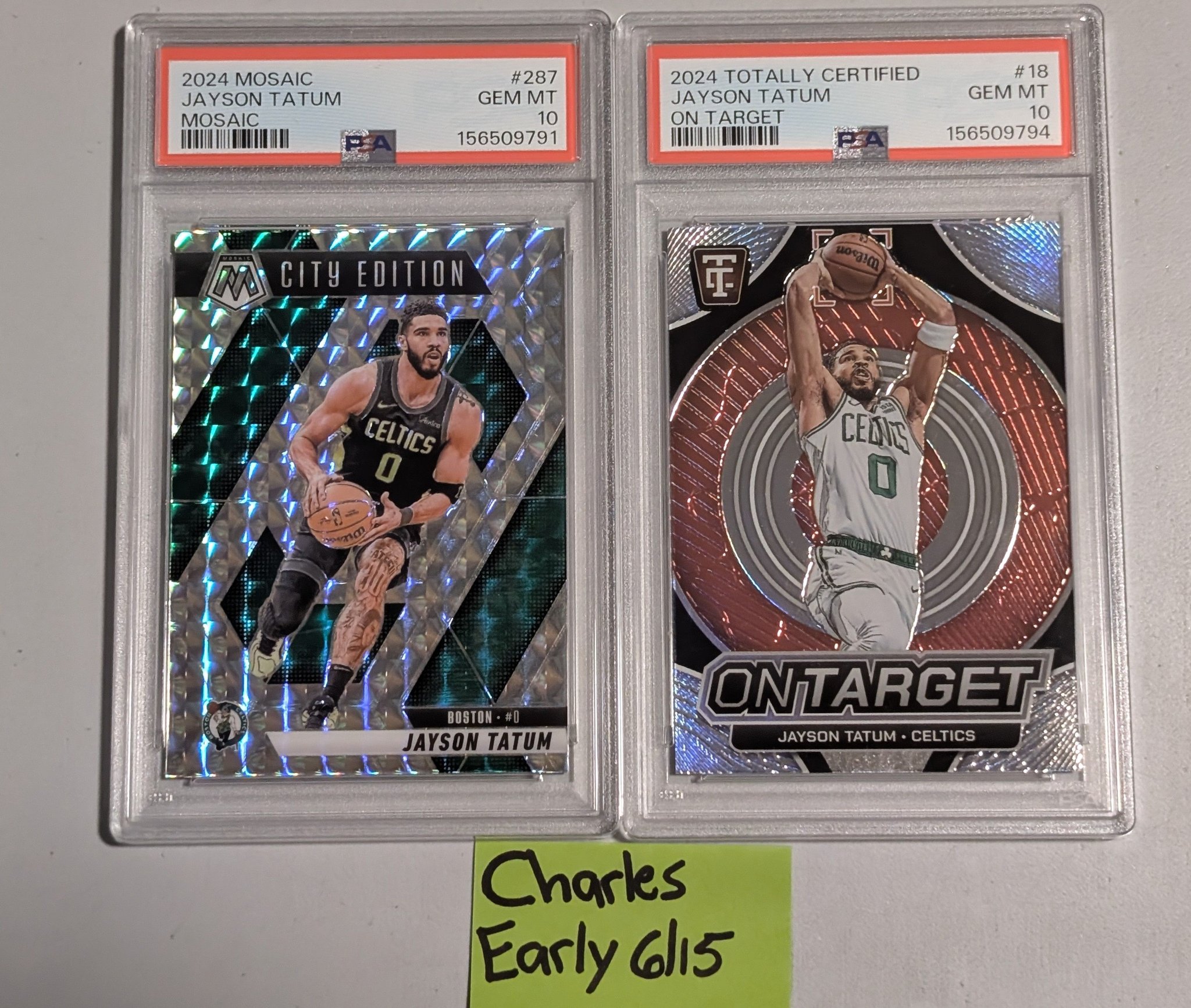 F/S 2 Jayson Tatum PSA 10 Slabs $100 shipped