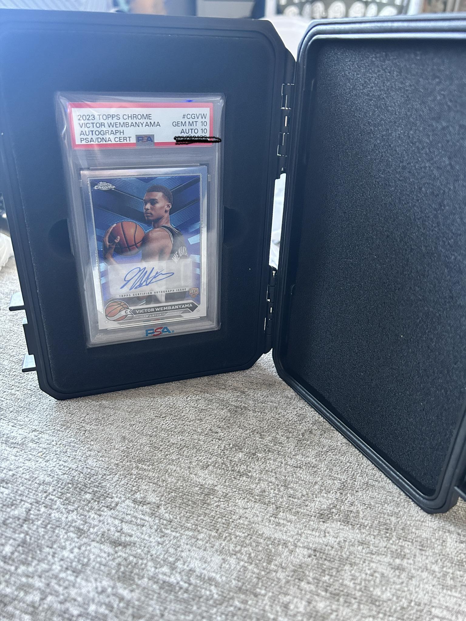 Victor Wembanyama 2023 Topps Chrome Autographed Sports Card Purchase