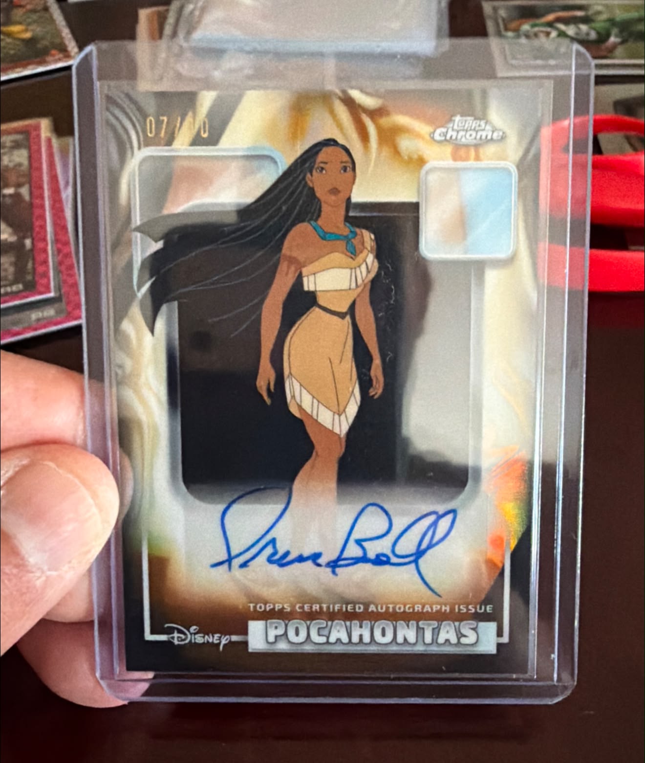 2026 Topps Chrome Pocahontas Irene Bedard autograph card