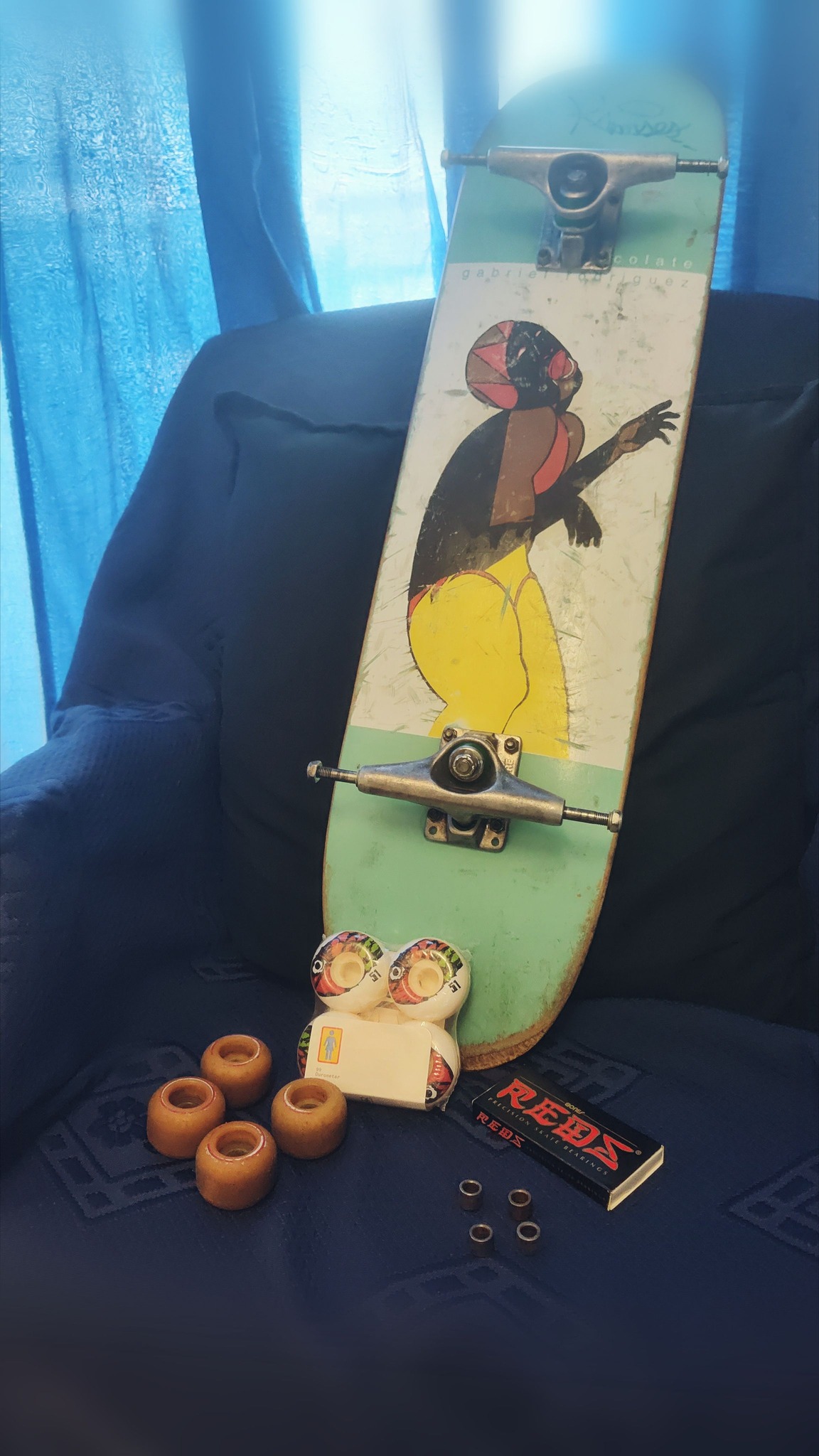 Vintage 1994 Chocolate Mike York skateboard deck