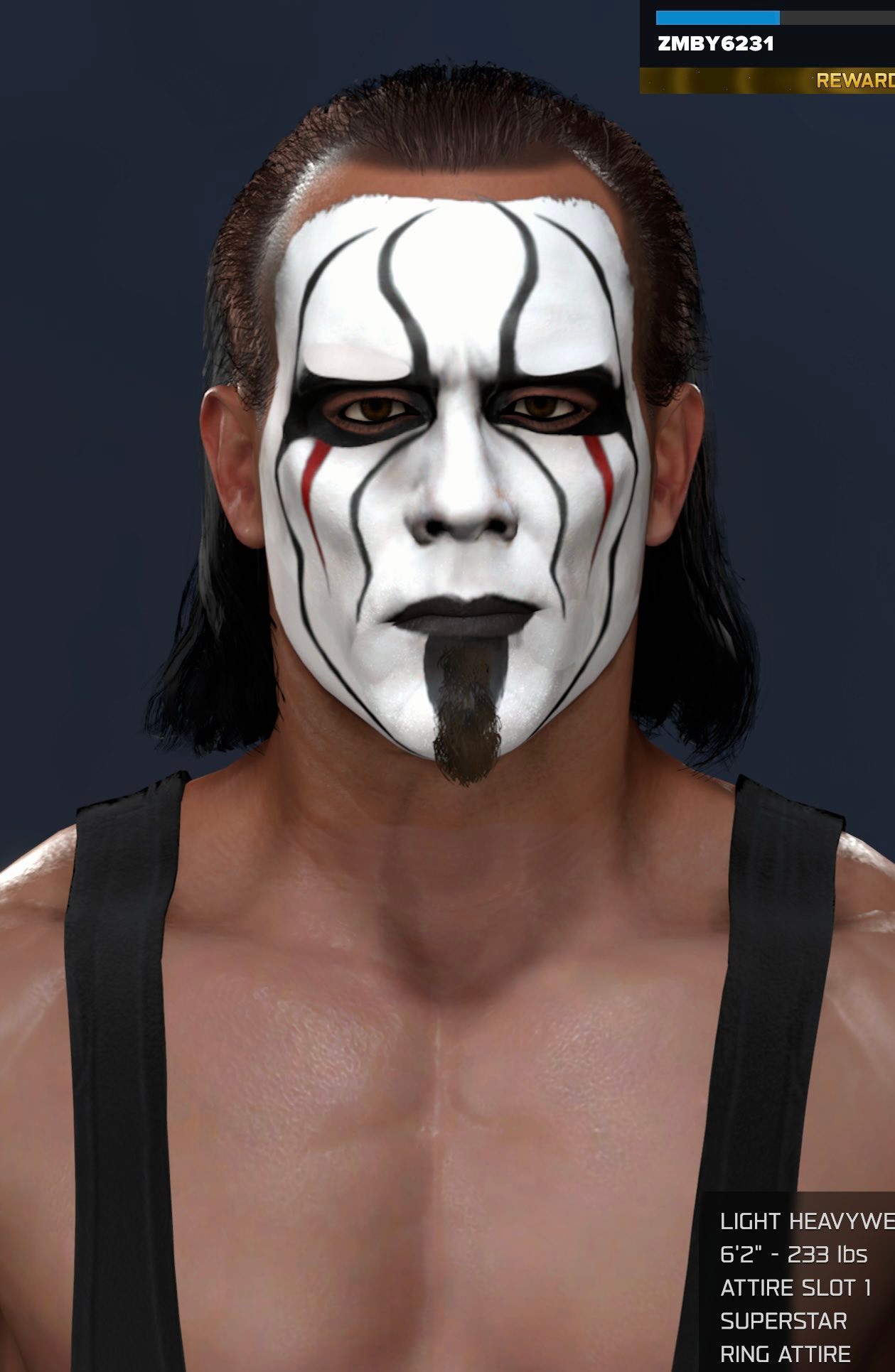 貴重！1点モノ　WWE WCW TNA　新日　スティング　コスチュームカスタム Zmby uploaded WWE 2k attire