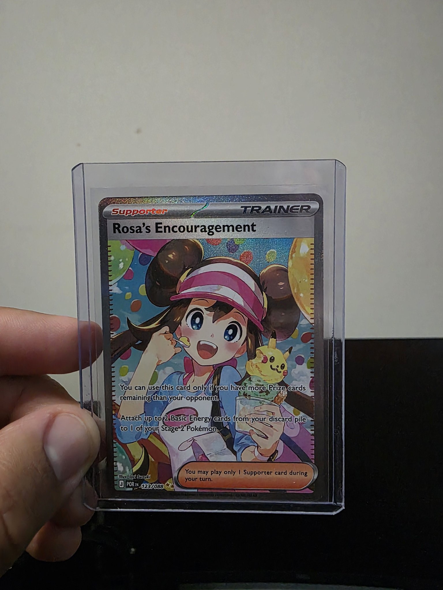Rosa's Encouragement SIR Pokémon card pull experience