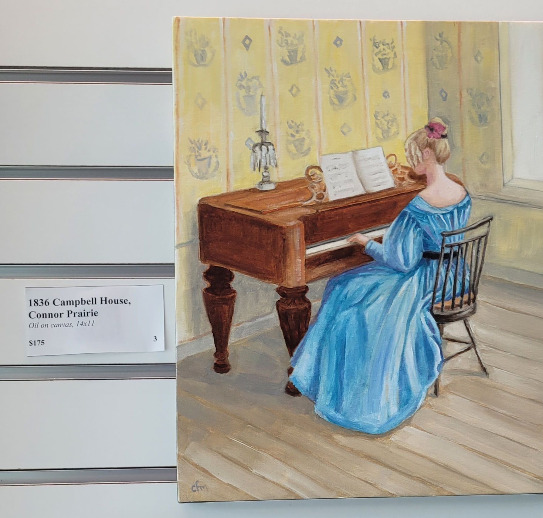 I saw this painting in the Carmel Library. Can anyone identify the pianist?