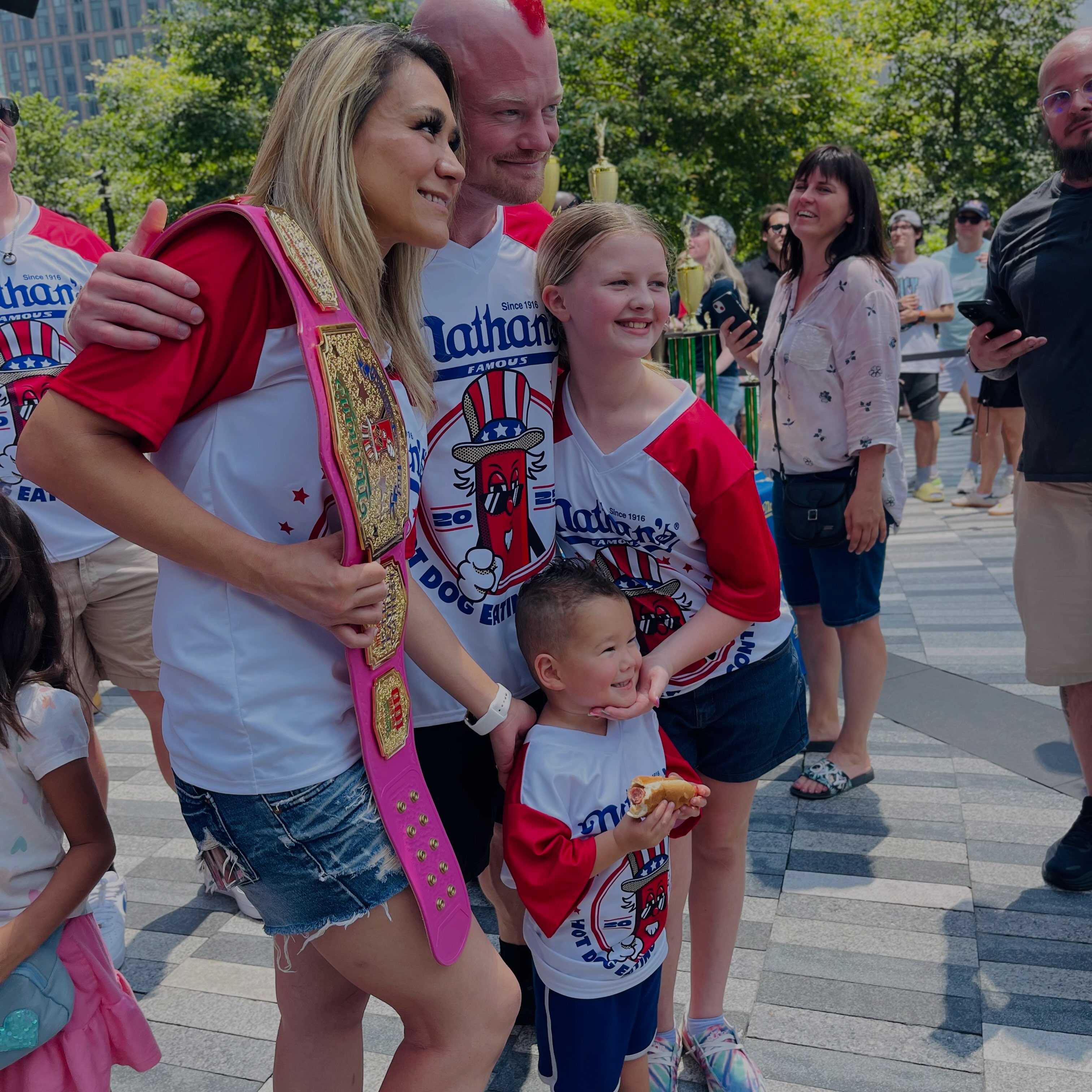 Miki Sudo celebrates National Hot Dog Day
