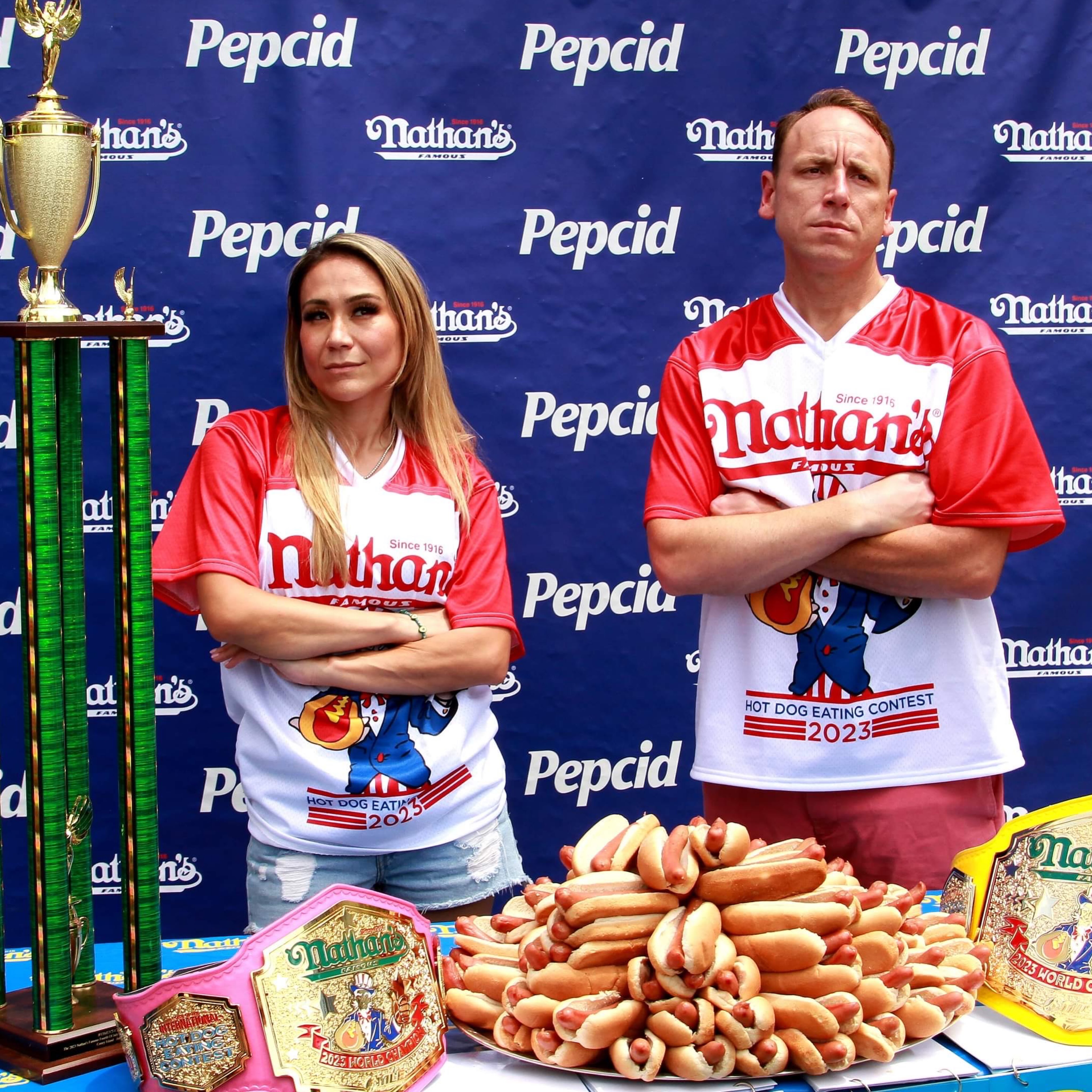 Miki Sudo celebrates National Hot Dog Day