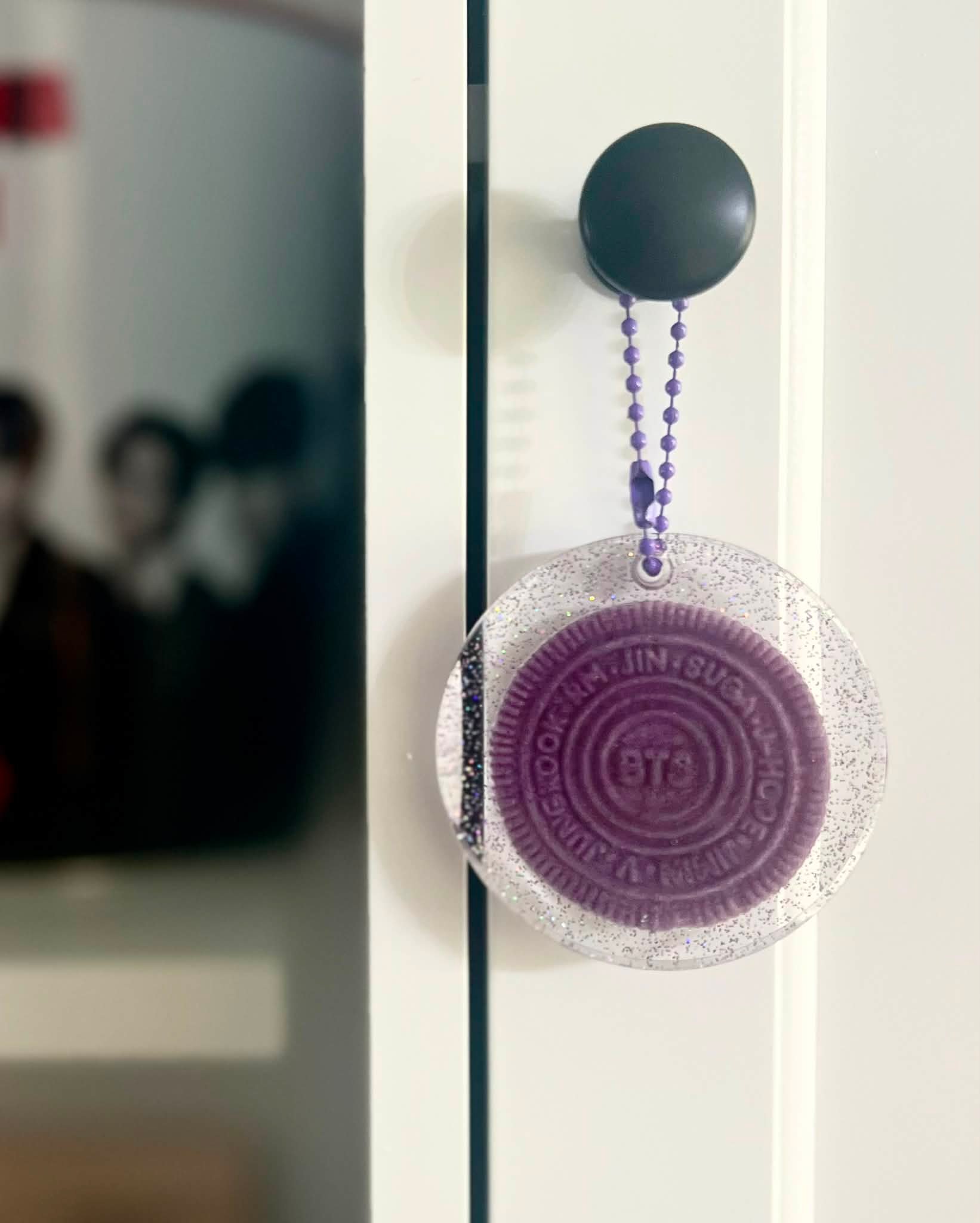 BTS Oreo resin keychains for sale with real Oreo cookies inside