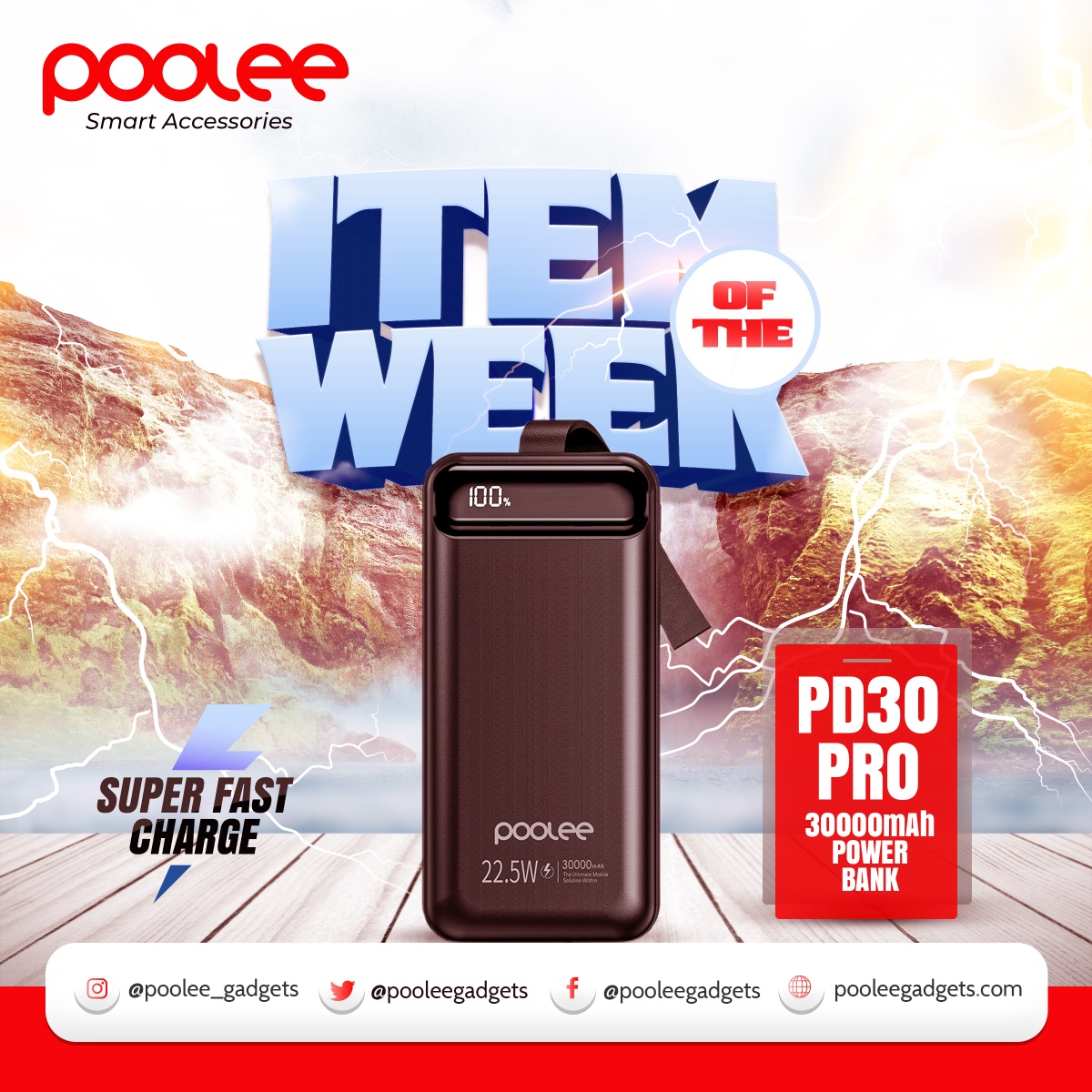 Poolee Gadgets - Item of the week: Our Super Fast Charge... | Facebook
