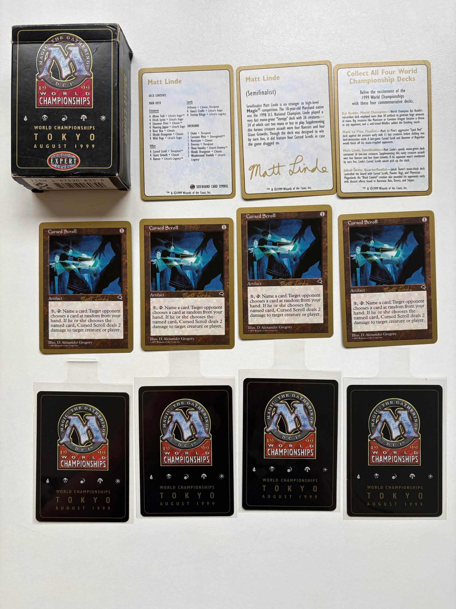 Value of Matt Linde's 1999 World Championship Deck?